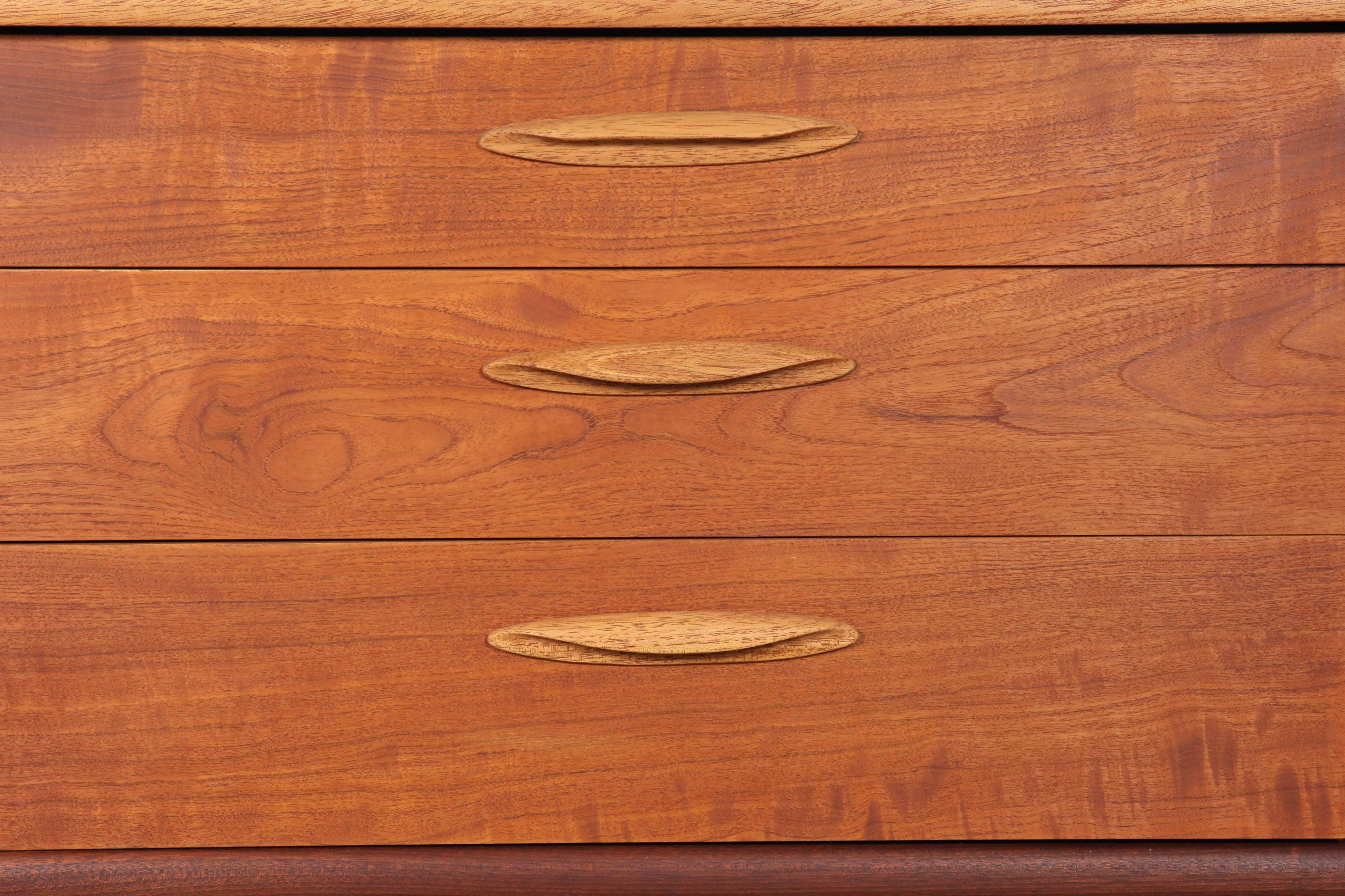 English Mid-Century Modern Teak Sideboard by Frank Guille In Excellent Condition In North Hollywood, CA