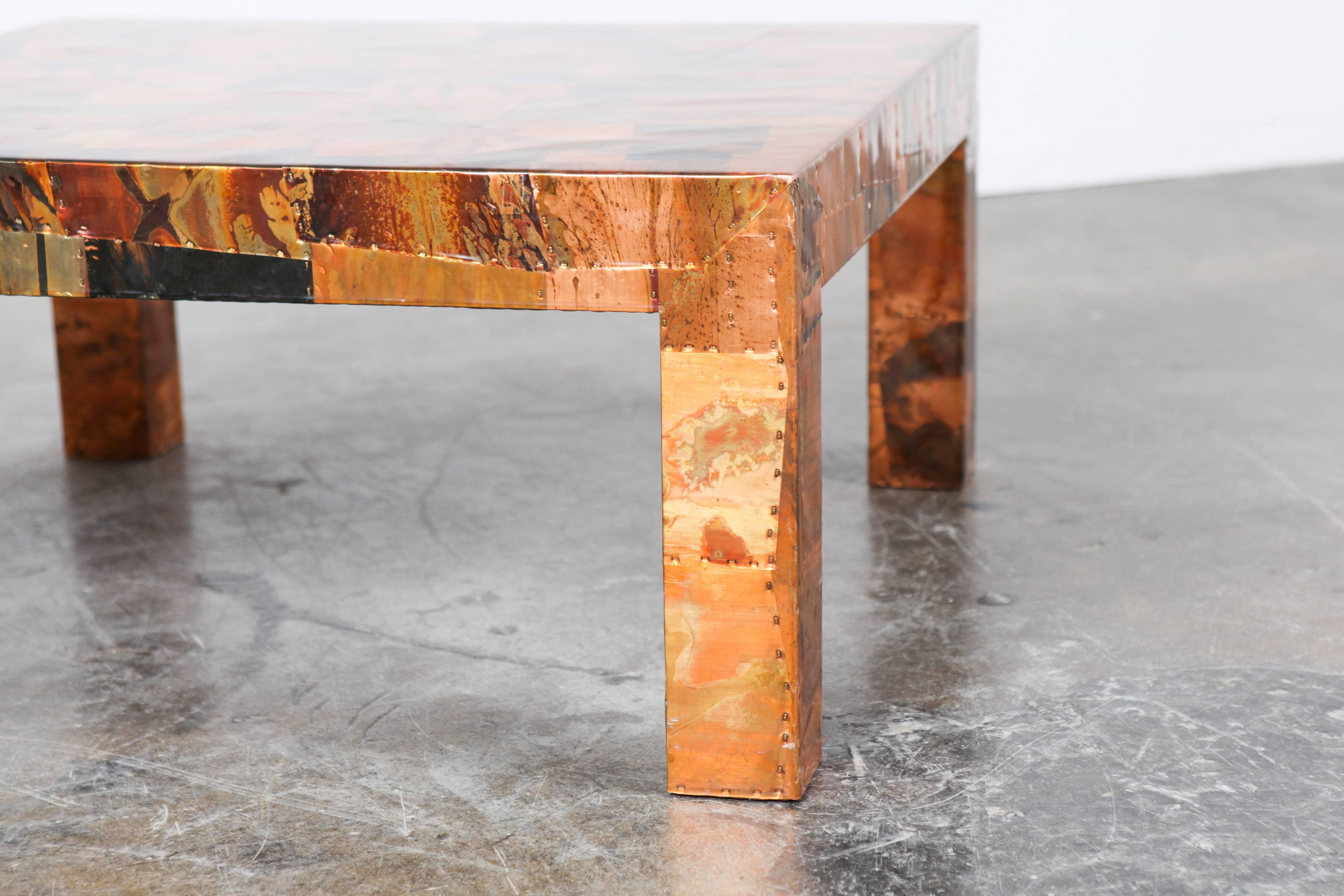 Mid-20th Century Brazilian Mid-Century Percival Lafer Hammered Metal Coffee Table