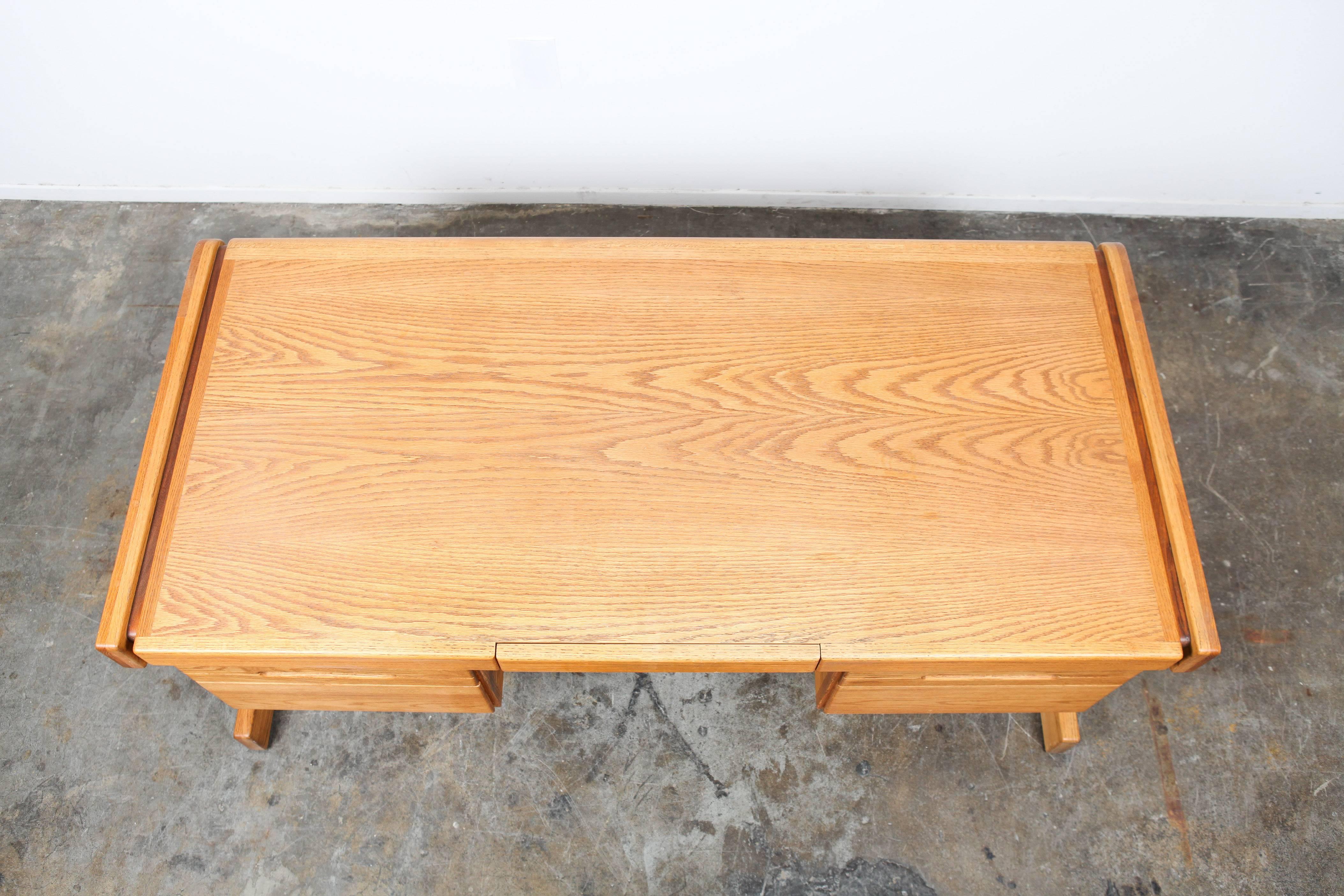 American Mid-Century Modern Oak Lou Hodges Desk 5
