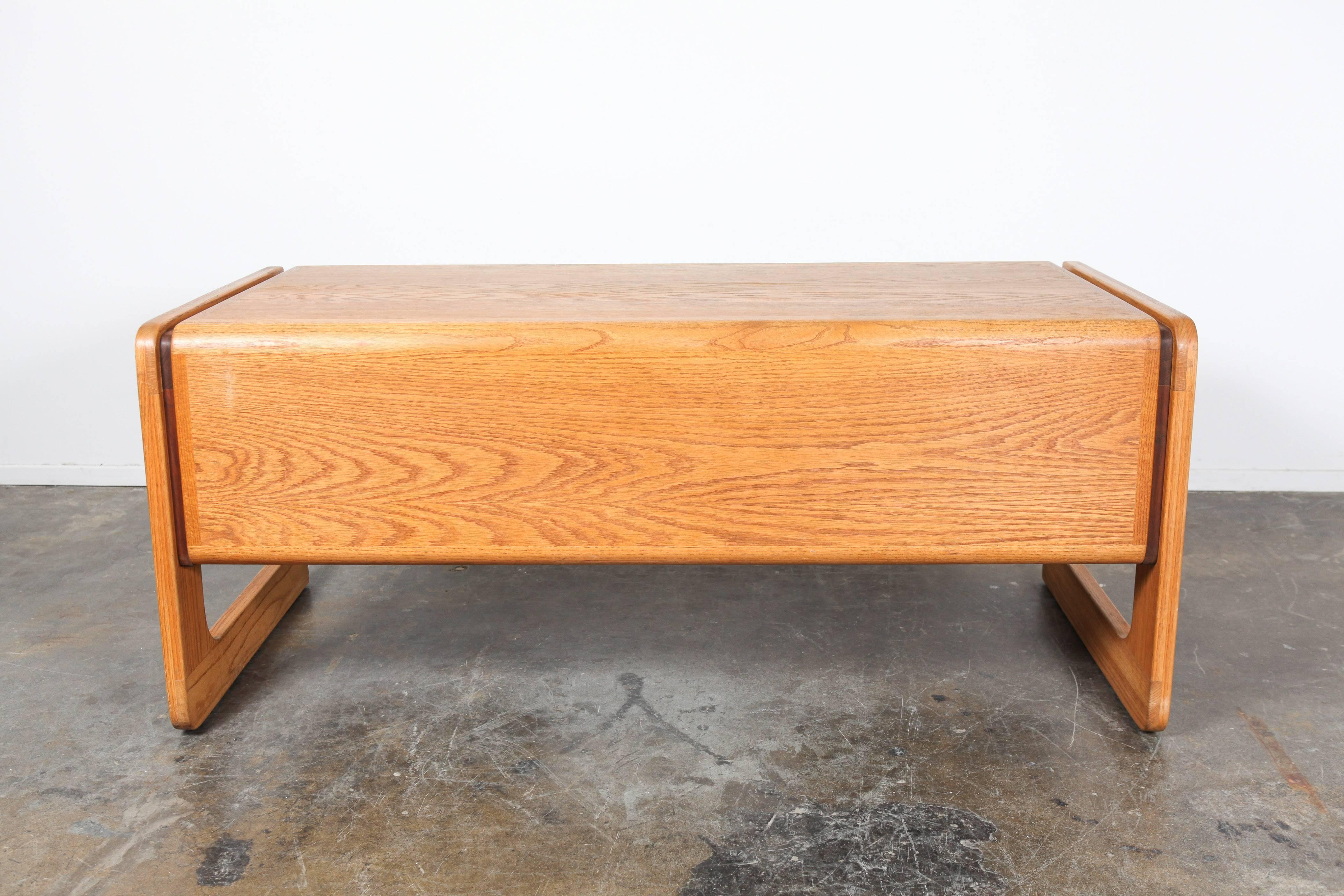 American Mid-Century Modern Oak Lou Hodges Desk 6