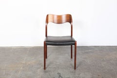 Single Rosewood Jl Møller Model No. 71. Dining Chair by Arne Hovmand Olsen
