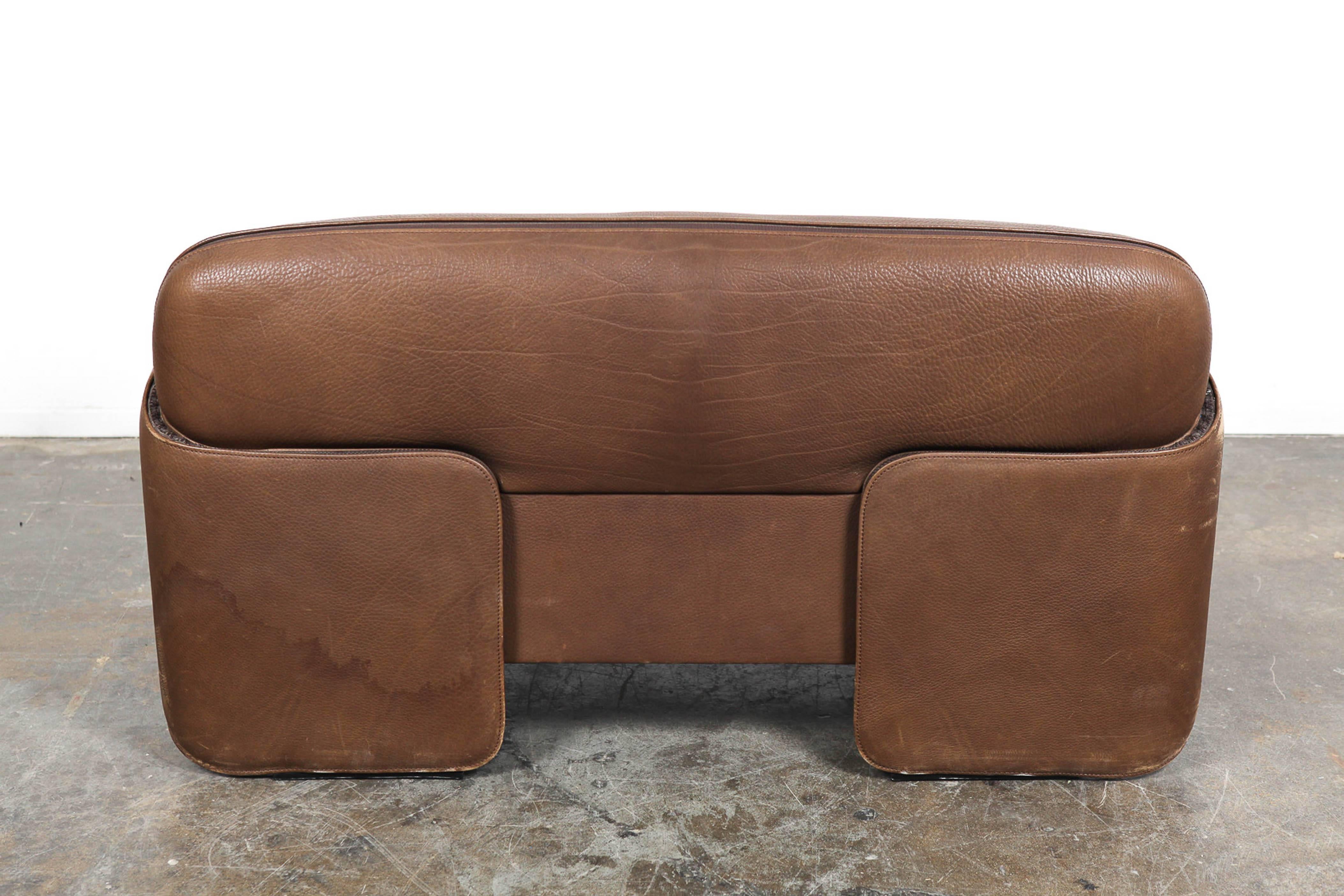 Late 20th Century Pair of Leather Sofas, De Sede of Switzerland, Model 125 by Gerd Lange in 1978