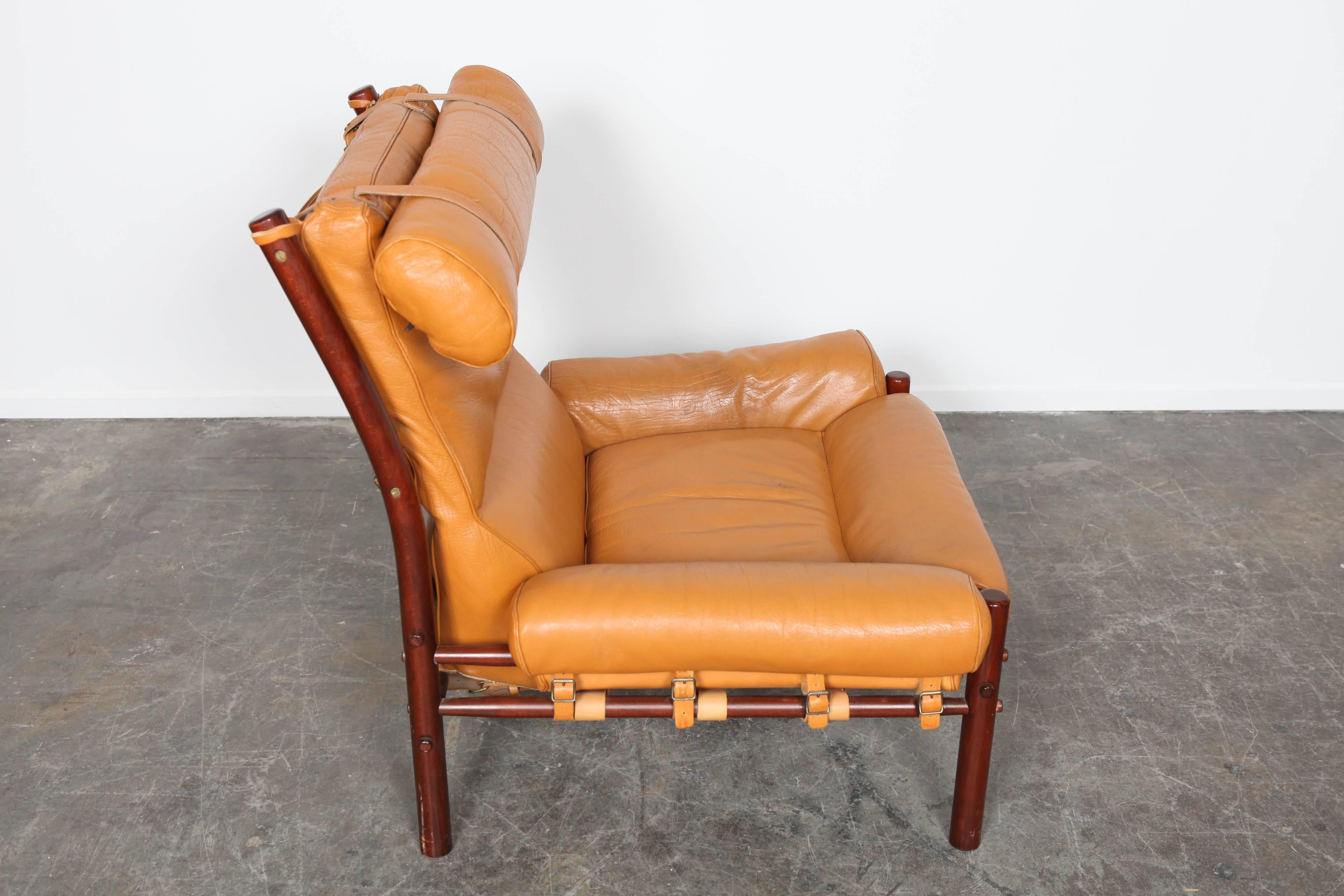 Mid-Century Modern Leather Lounge 