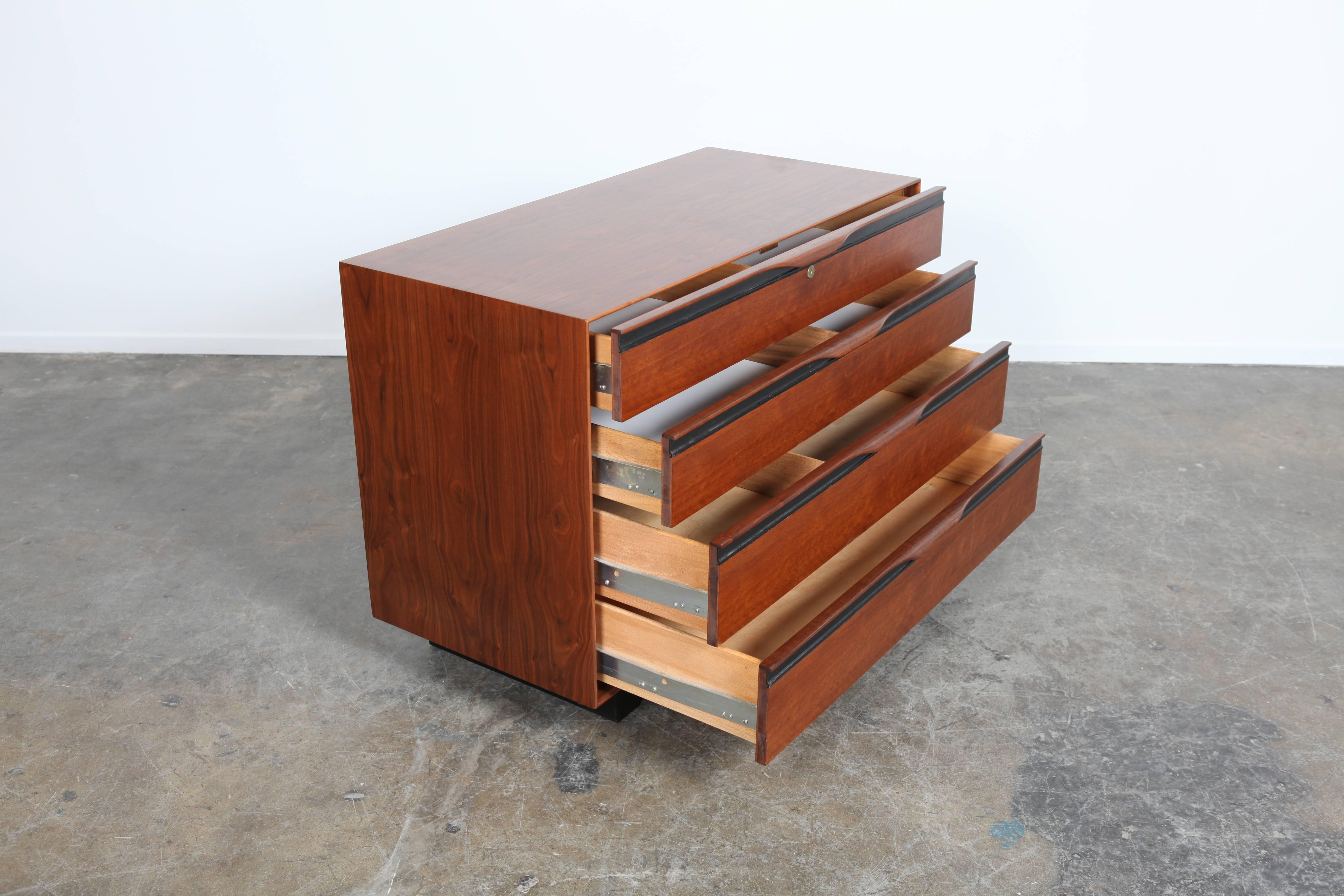 American Walnut Four-Drawer Dresser by John Kapel for Glenn of California