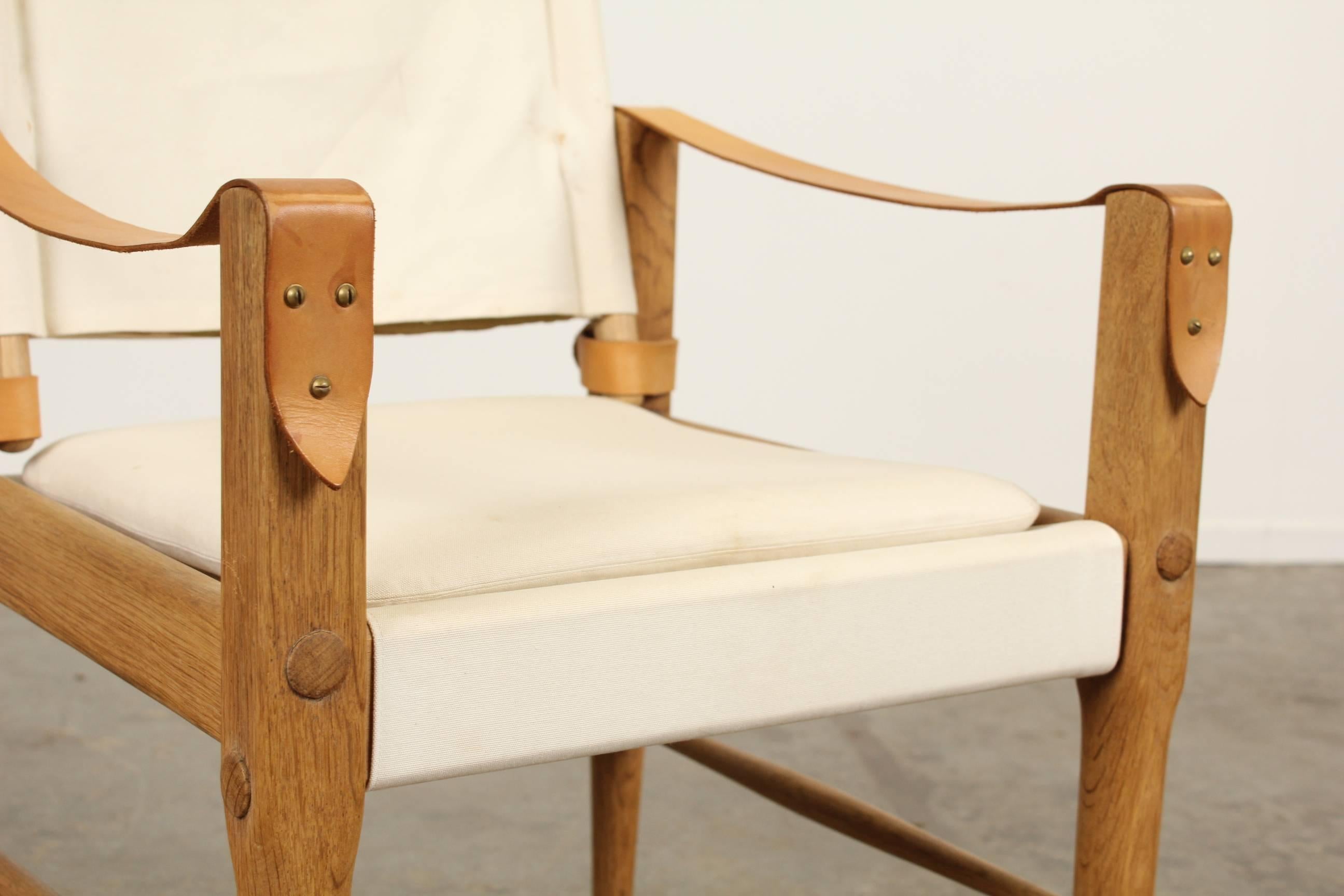 Set of Six Unique Danish Mid-Century Modern Safari Dining Chairs 1