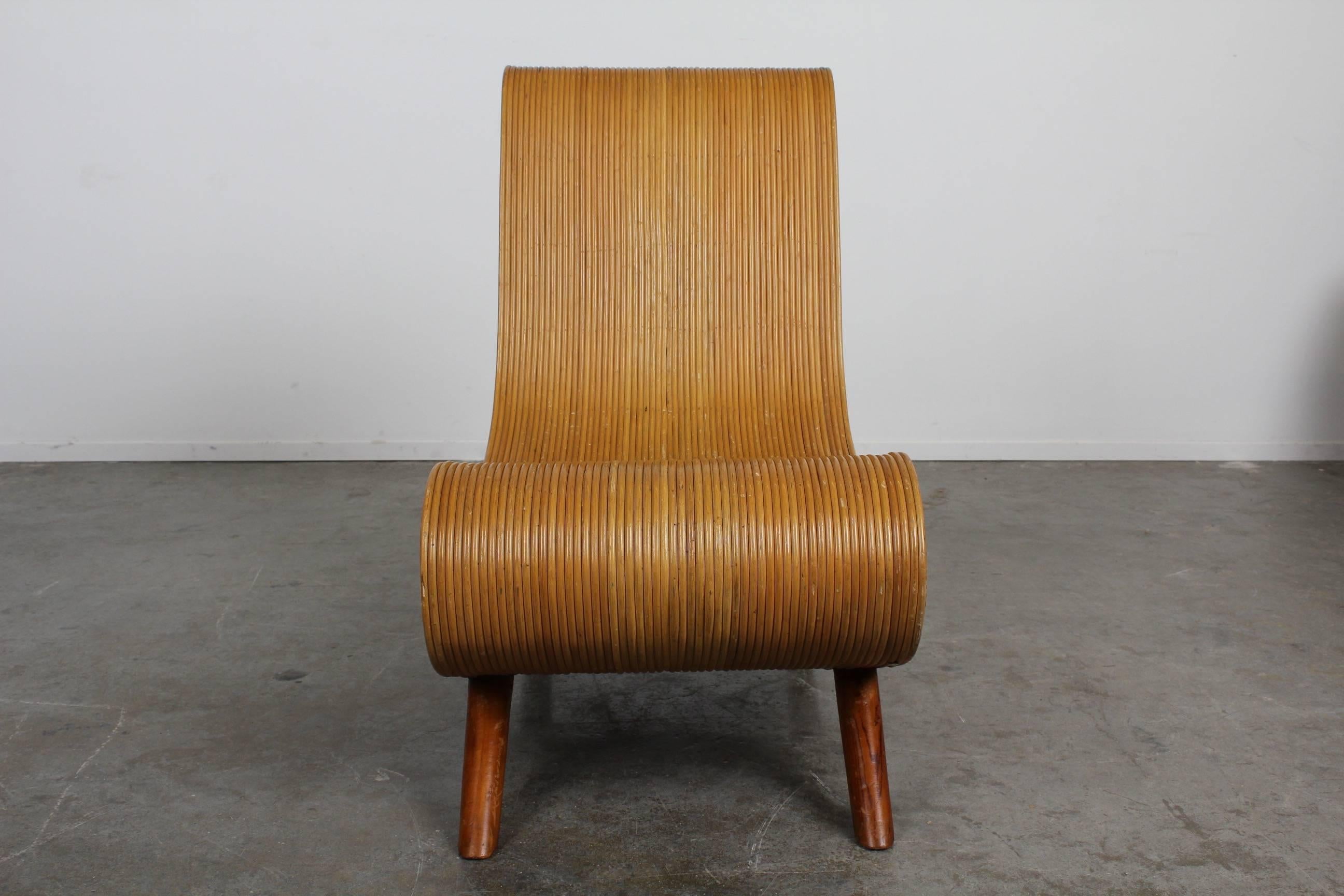 Unique Pair of Mid-Century Modern Bamboo Chairs 2