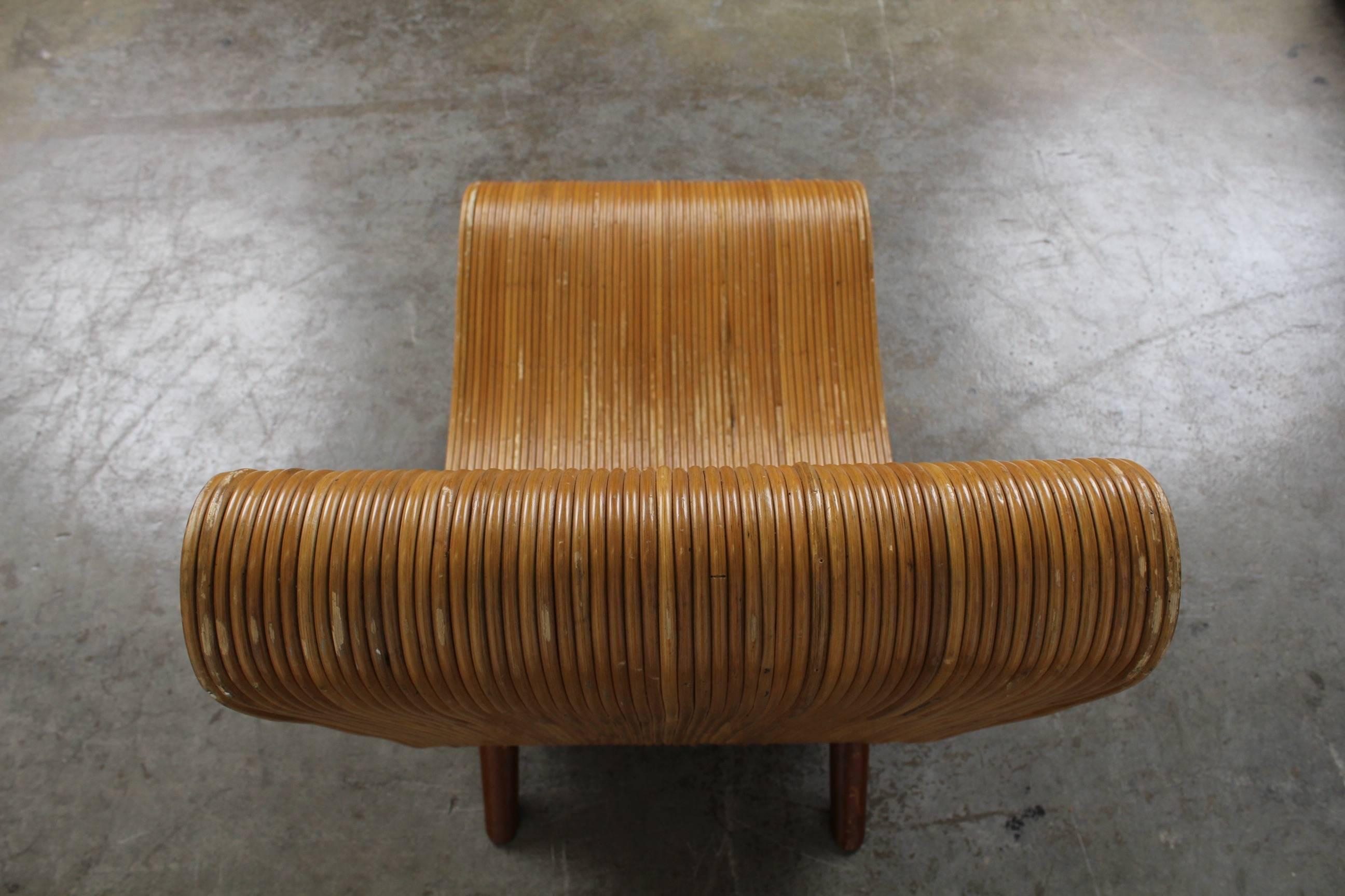 Unique Pair of Mid-Century Modern Bamboo Chairs 1