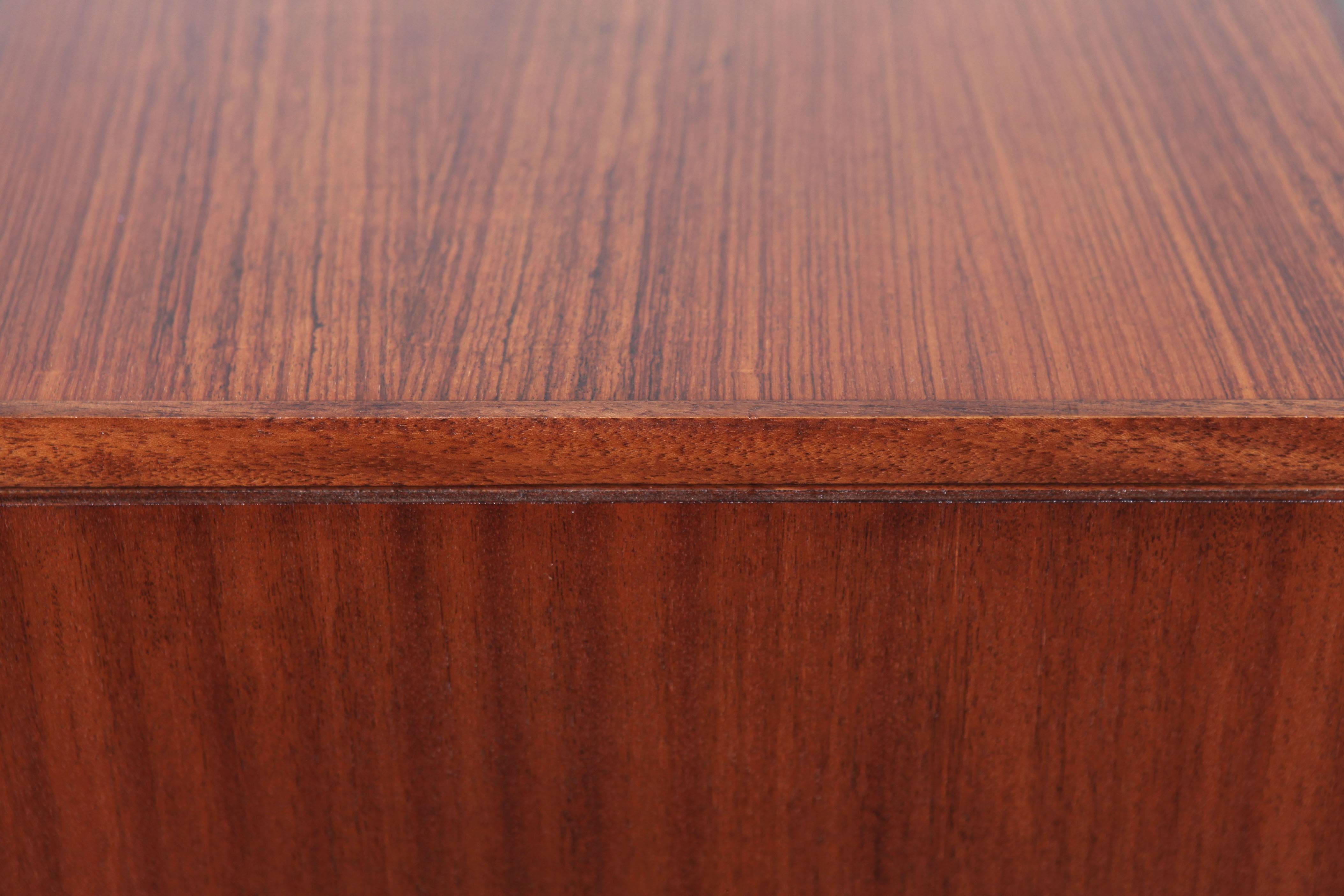 Mid-Century White and Newton Mahogany Desk Vanity 4