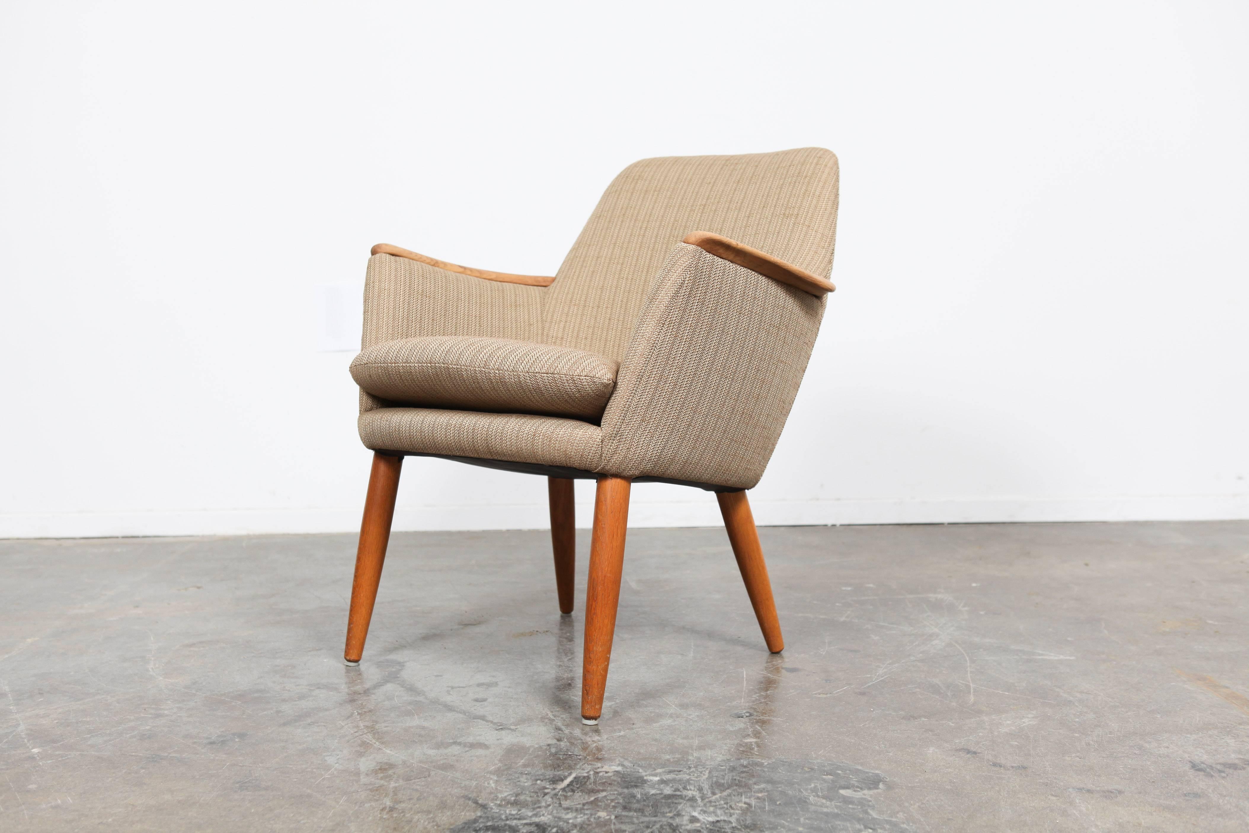 Oak Mid-Century Modern Swedish Lounge Chairs