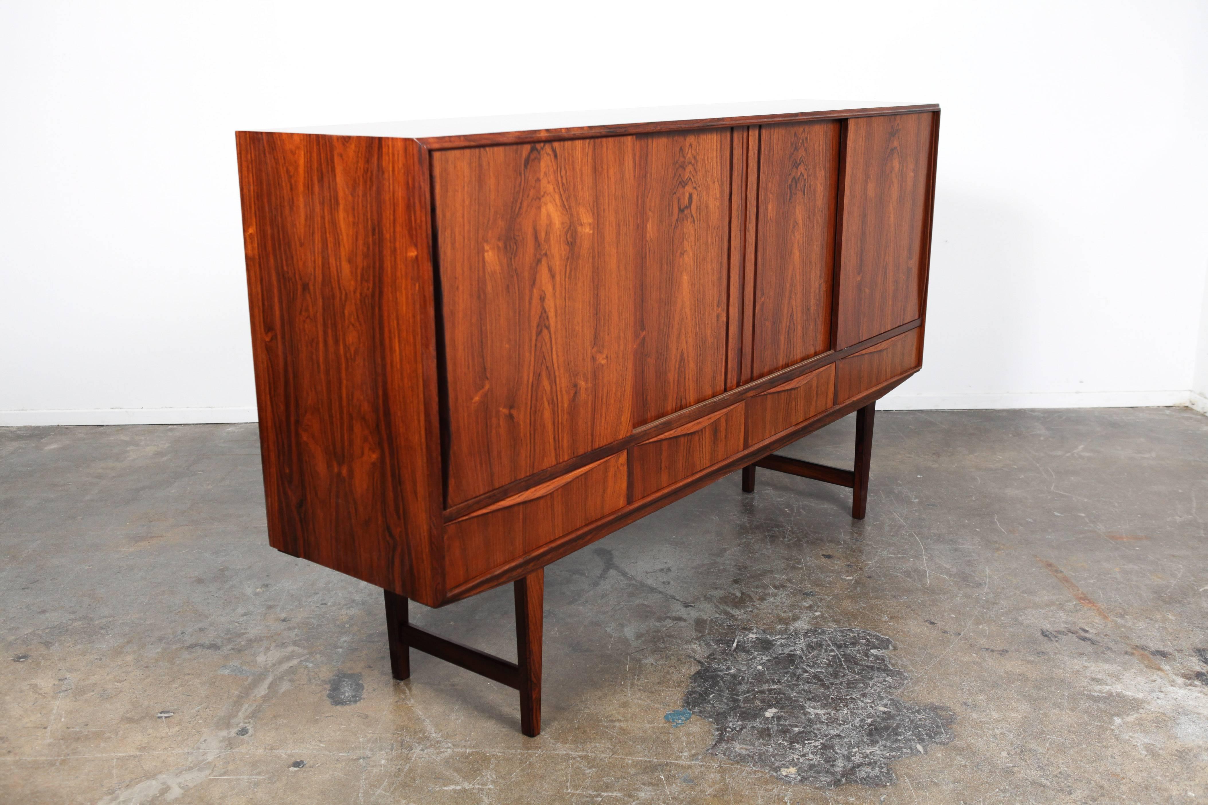 Danish Mid-Century Modern Rosewood Credenza by E.W. Bach 3