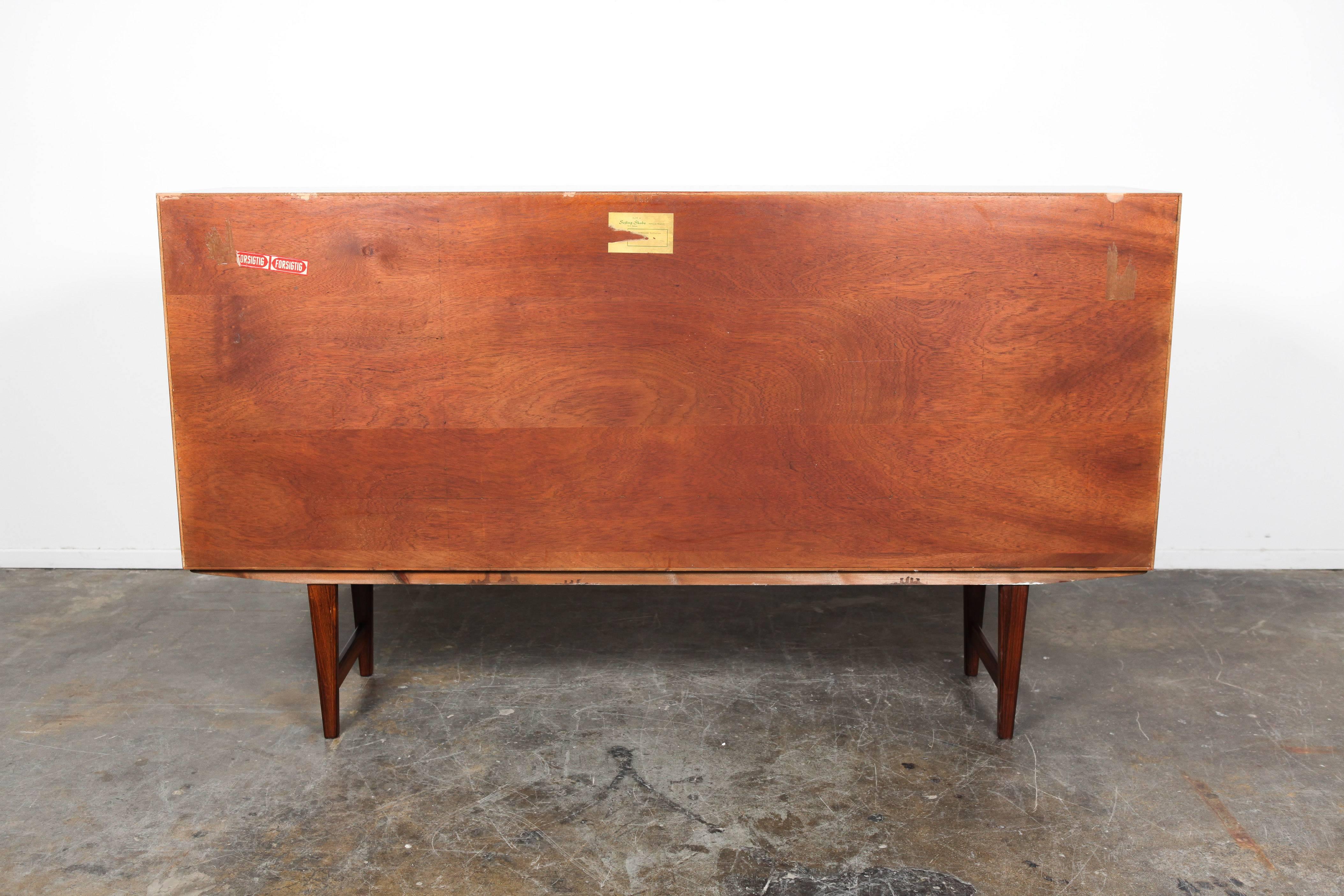 Danish Mid-Century Modern Rosewood Credenza by E.W. Bach 6