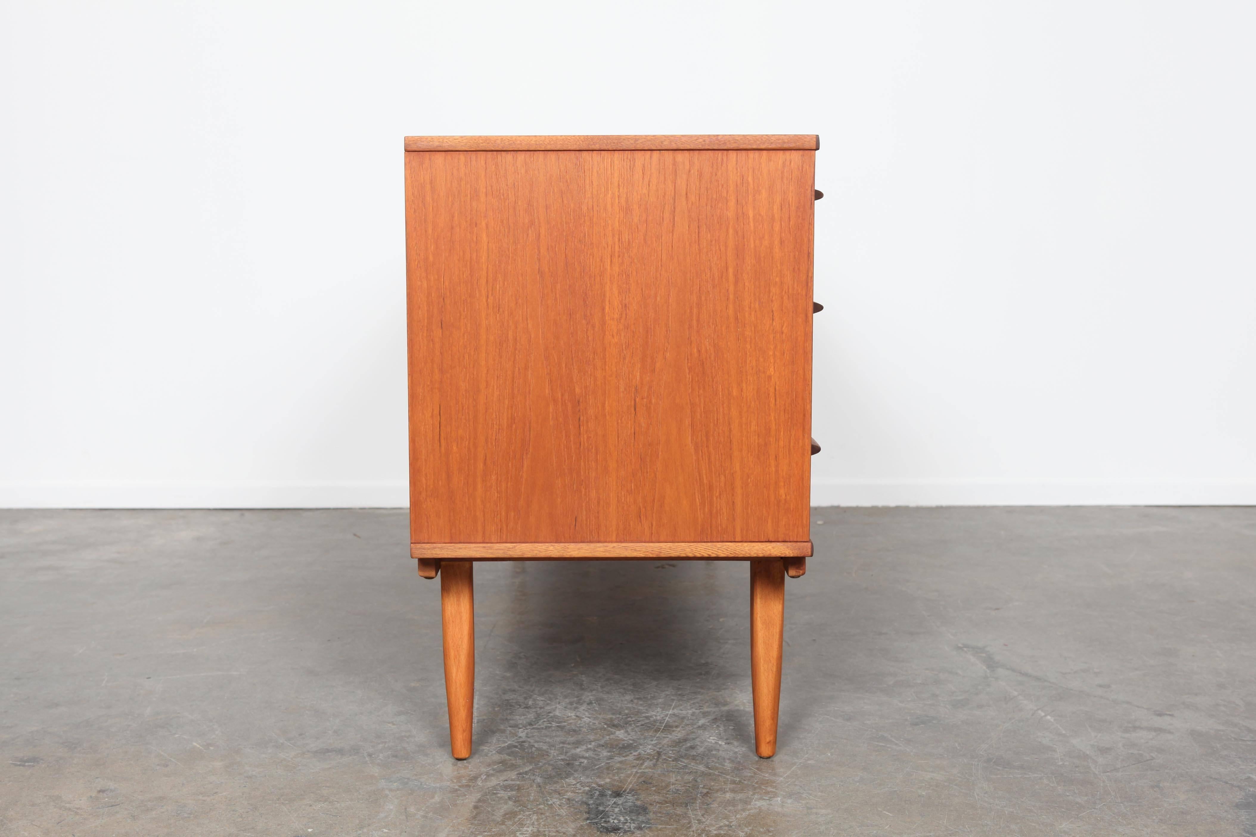 English Mid-Century Modern Three-Drawer Teak Sideboard 3