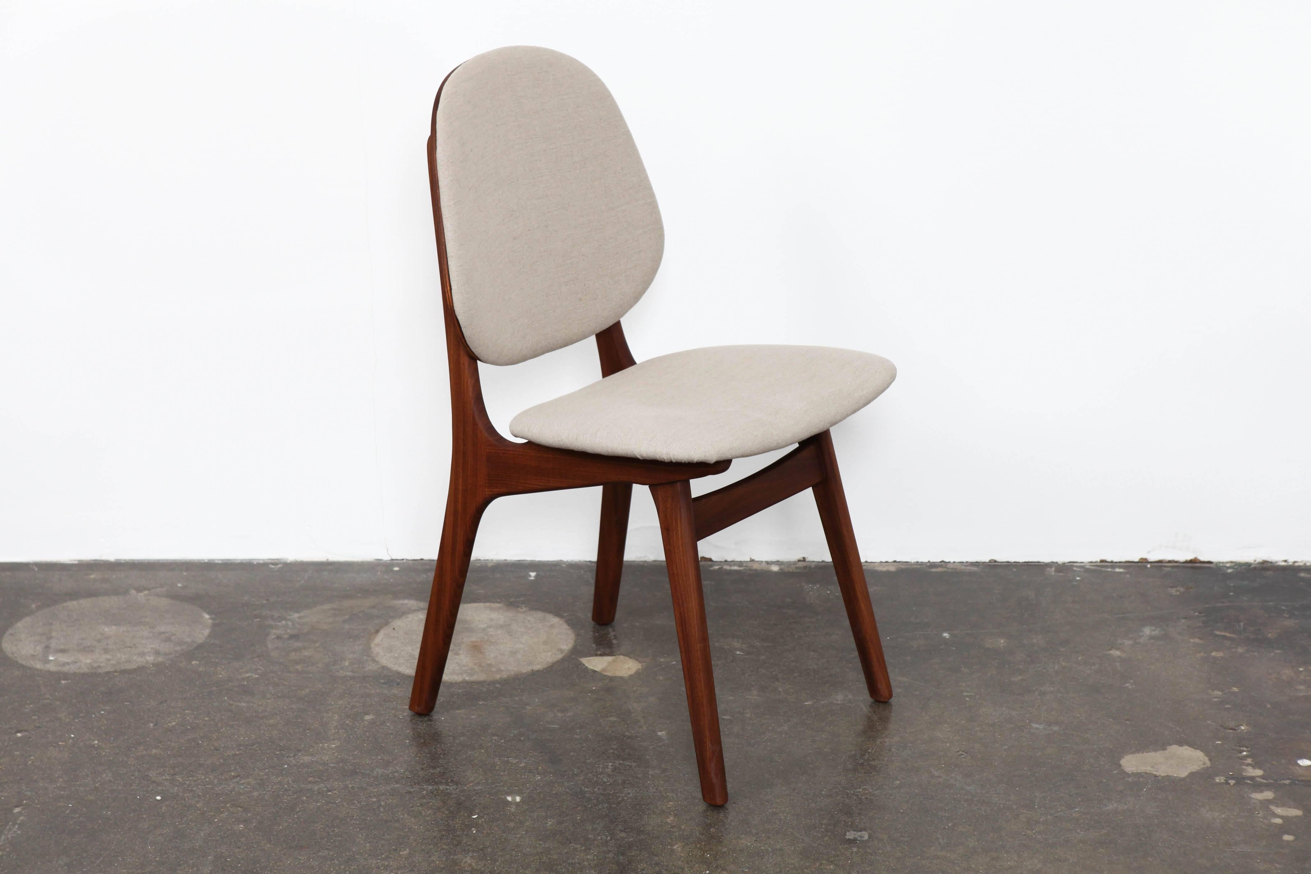 Mid-Century Modern Set of Six Norwegian Teak Dining Chairs by Arne Hovmand-Olsen