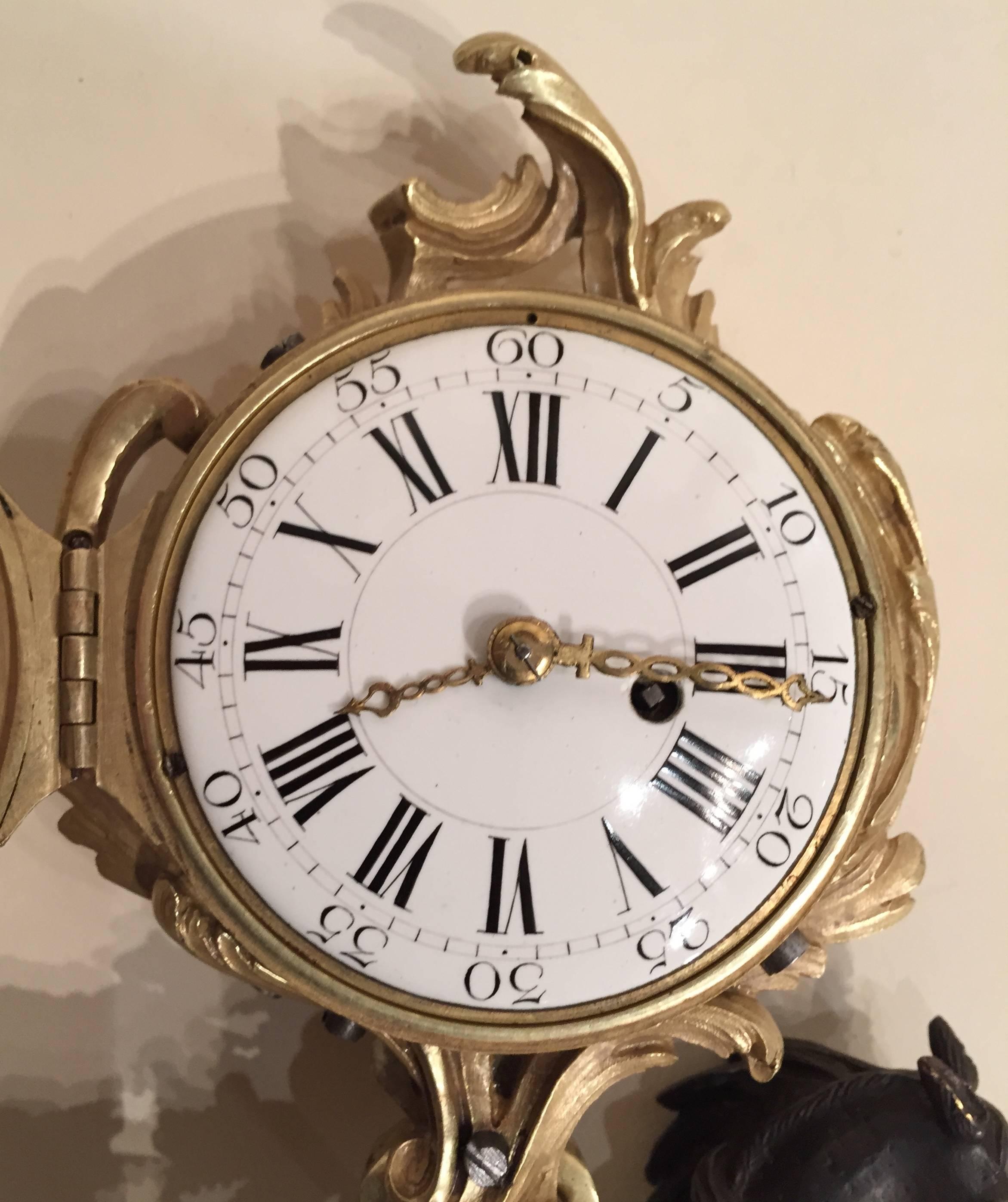 Louis XV Rare French 18th Century Horse Clock, Paris, circa 1760-1770