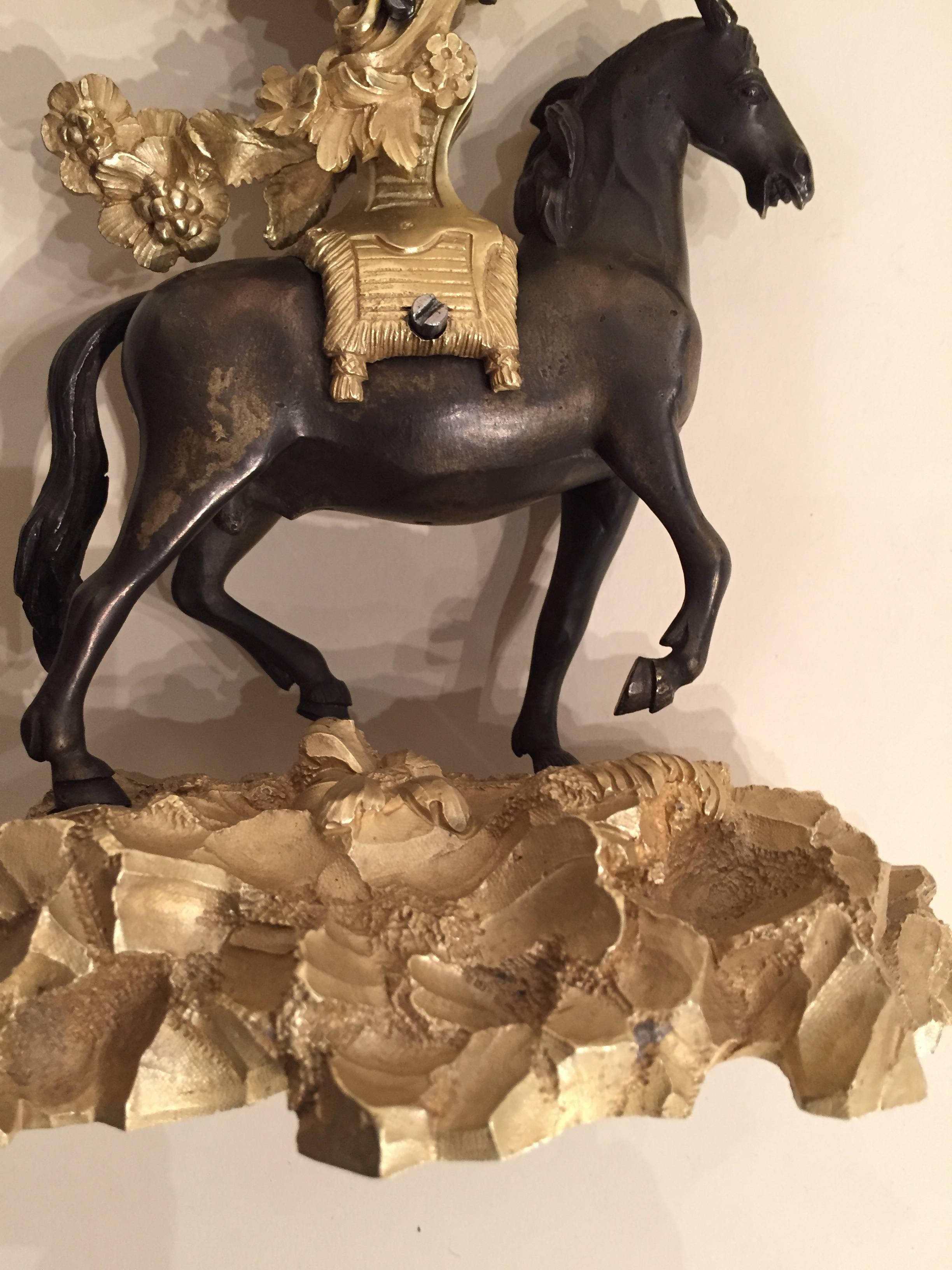 Ormolu Rare French 18th Century Horse Clock, Paris, circa 1760-1770