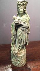 French Fine Terracotta 19th Century Virgin and Child