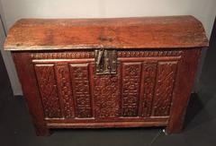 French Renaissance Oak Coffer, irca 1580