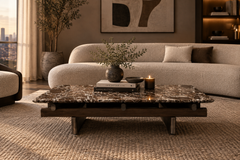 564 Sengu Small Rectangular Coffee Table in Levanto Red by Cassina