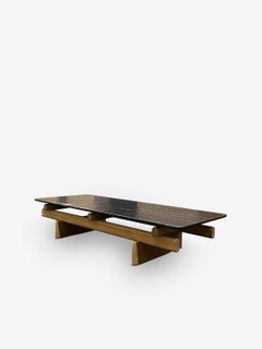 564 Sengu Small Rectangular Coffee Table in Black Marquina by Cassina