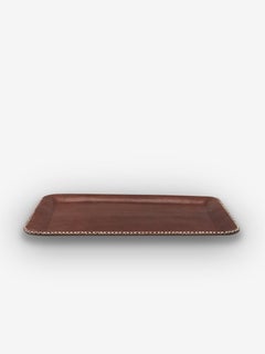 Large Rectangular Leather Tray by Sol y Luna