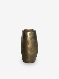 Vase Ducy S en laiton coulé, par Michael Verheyden