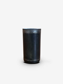 Bonbom Vase S in Blackened Steel by Michael Verheyden