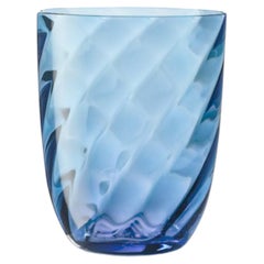 Wasserglas-Optik, gedrehter Aquamarin