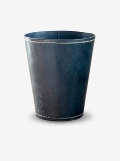 Leather Waste Paper Basket by Sol y Luna