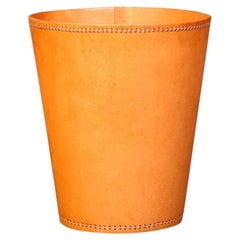 Leather Waste Paper Basket by Sol y Luna