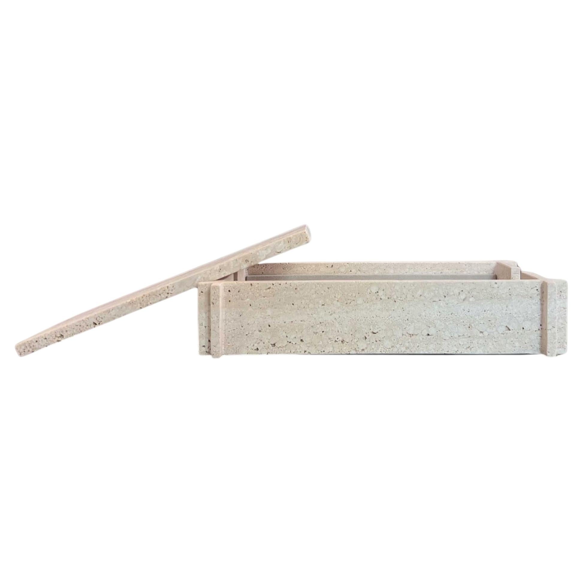 Structura Marble Rectangular Box by Giobagnara For Sale