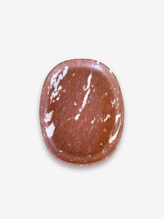 Oval Serve Box in Rosso Francia by Michael Verheyden