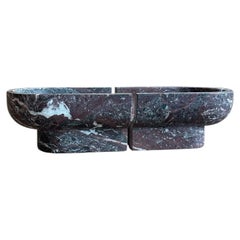 Ciotola Notch in marmo Rosso Levanto