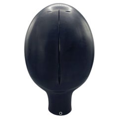 Black Mouth Blown Glass Dolmen B Sculpture by Avec Arcade