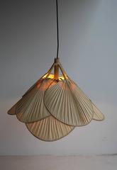 Ingo Maurer "Uchiwa" Bamboo Pendant Lamp