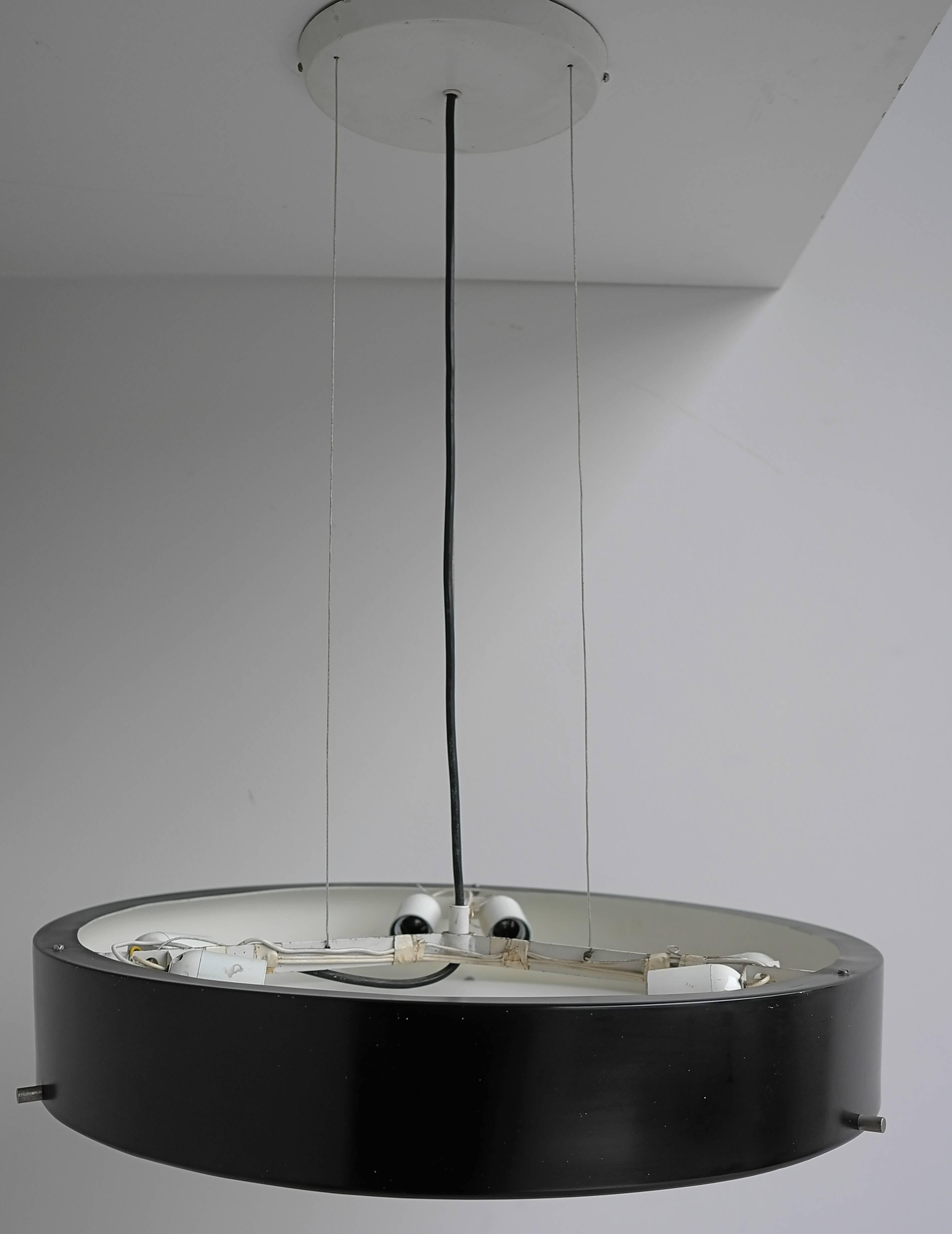 Aluminum Stilnovo Architectural Pendant lamp by Bruno Gatta