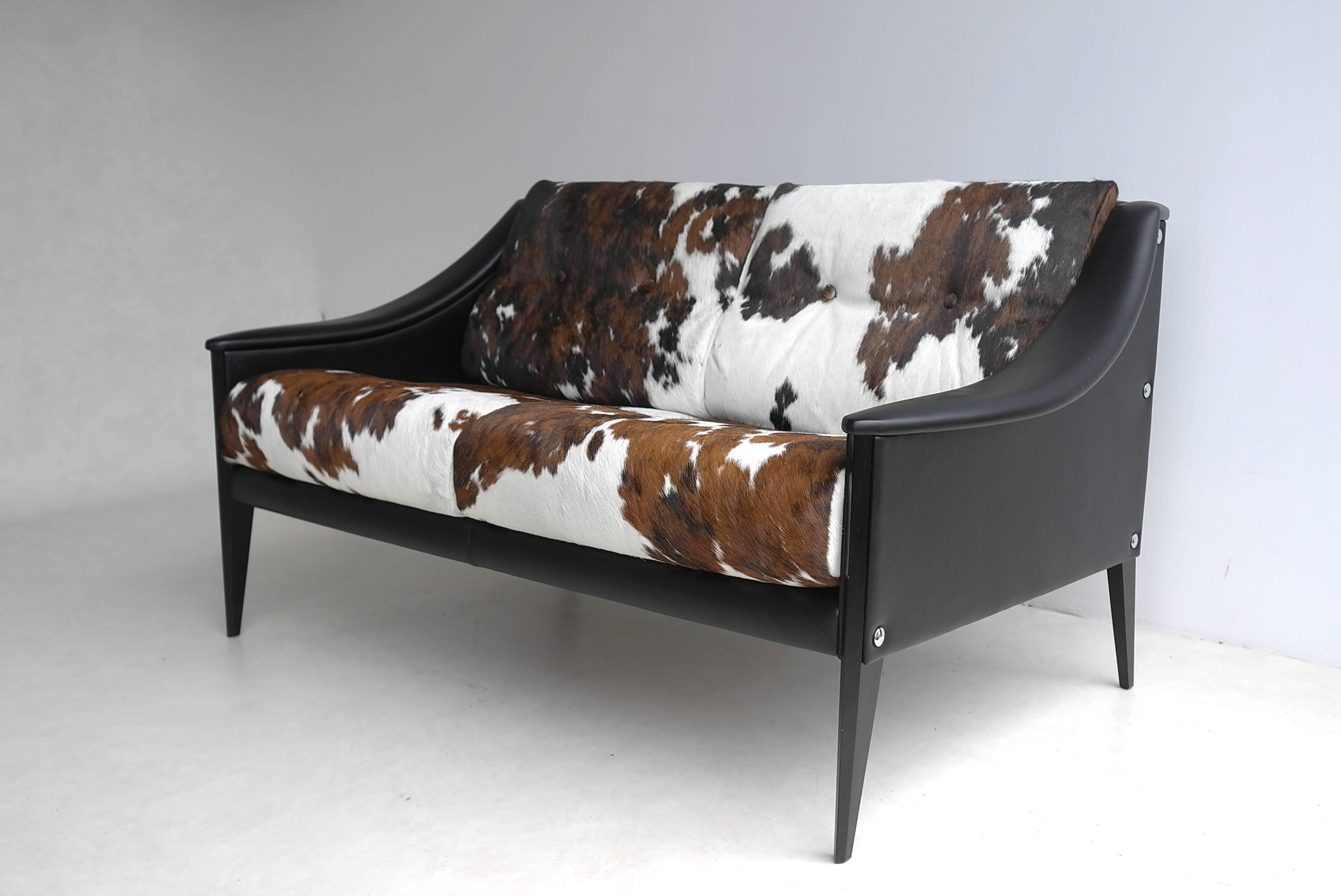 cowhide settee
