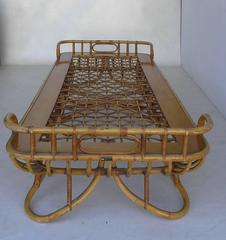 Lettino in rattan Rohé Noordwolde, Paesi Bassi, anni '50