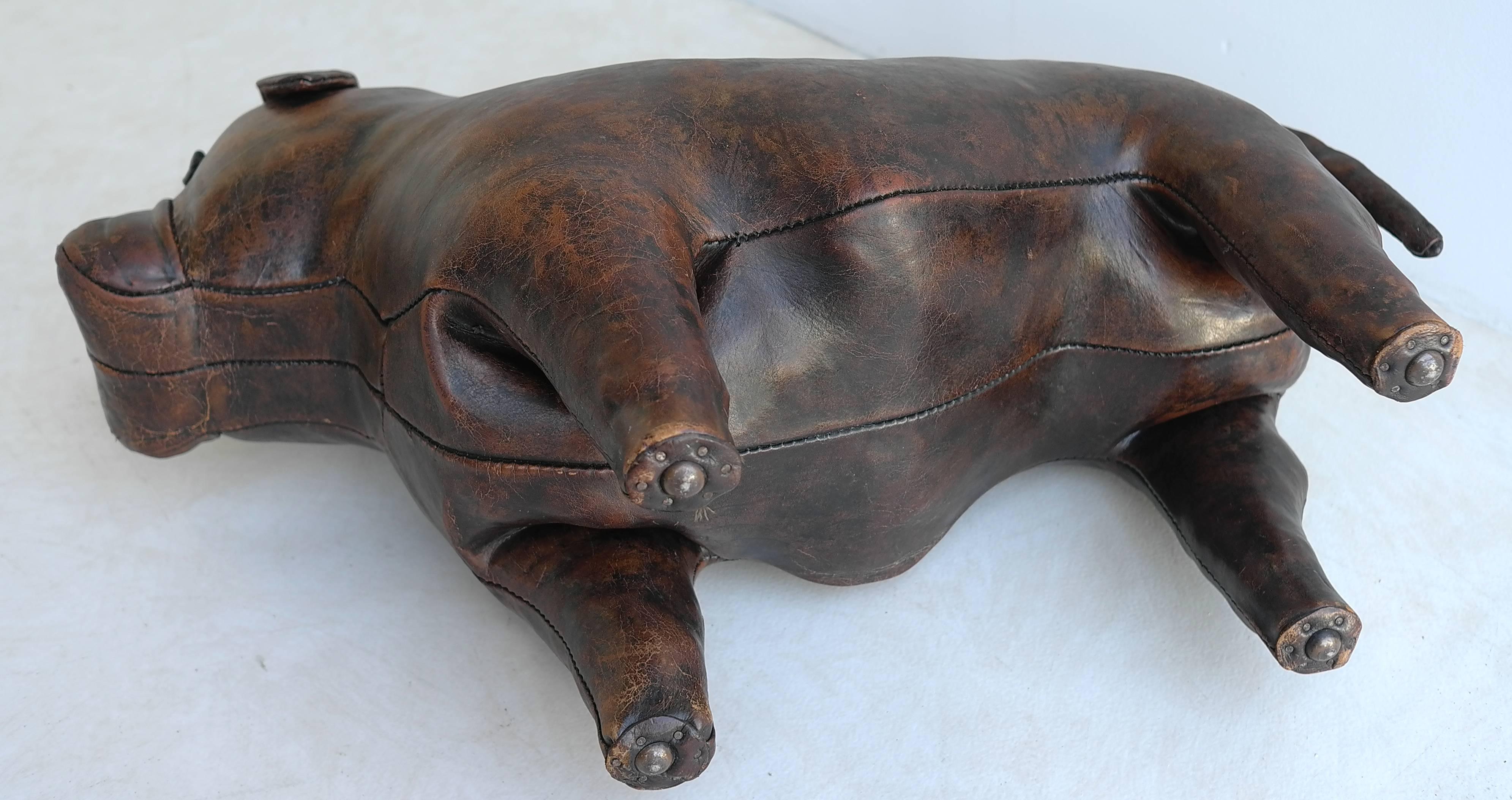 Leather Bulldog by Dimitri Omersa for Abercrombie & Fitch In Excellent Condition In Den Haag, NL