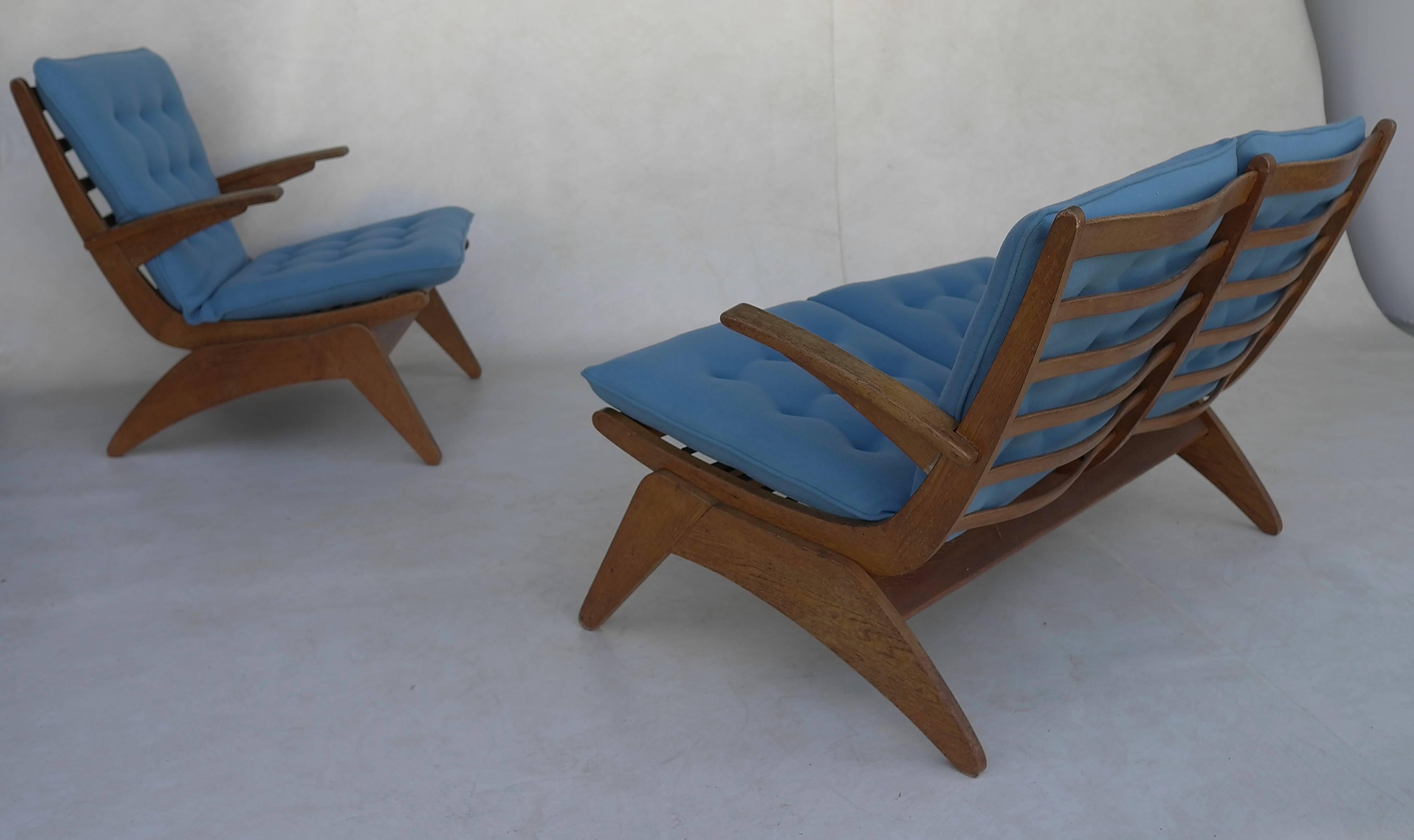 Jan Den Drijver, Dutch Modernism Sofa Set, The Hague 1948 In Excellent Condition In Den Haag, NL