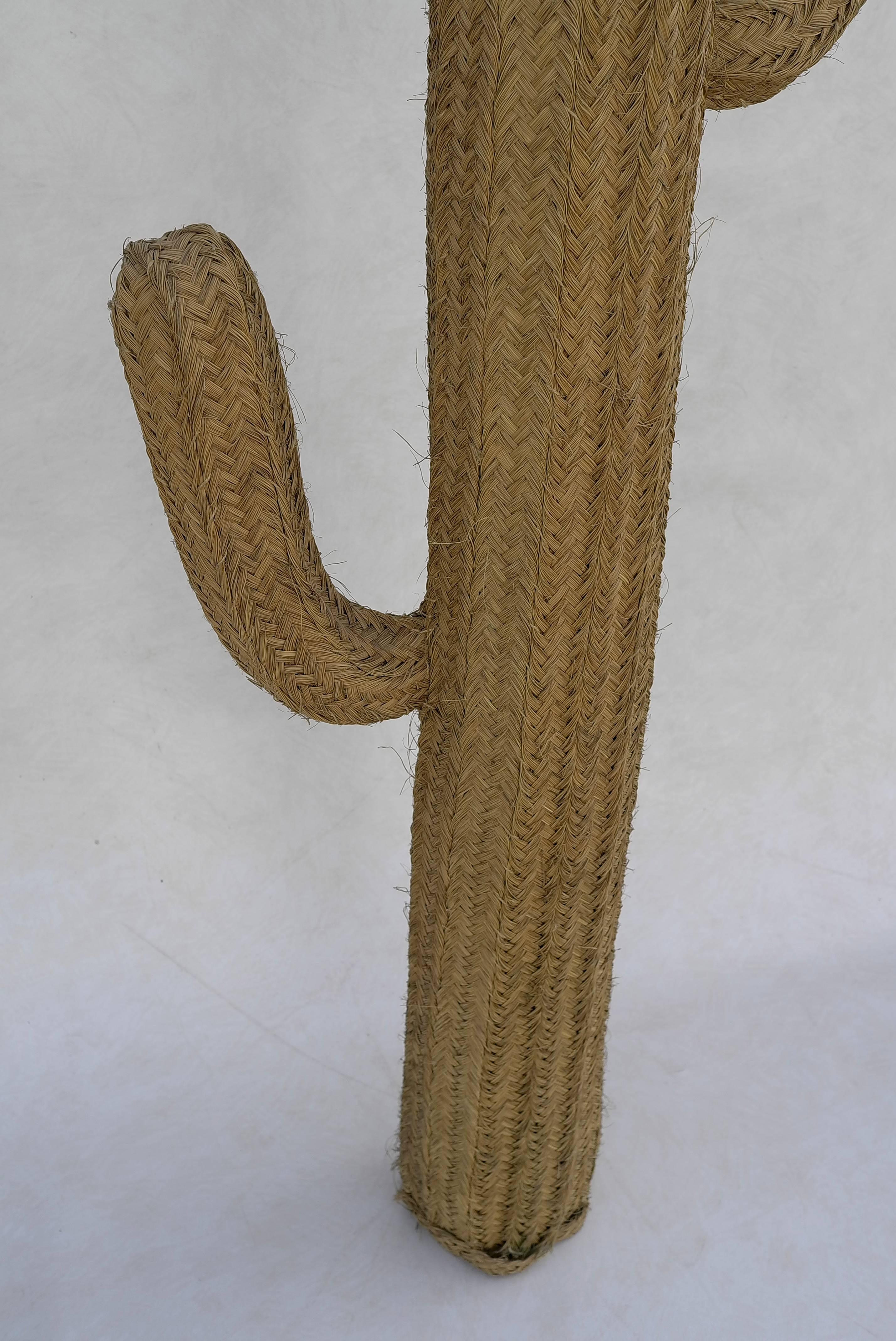 Mid-Century Modern Large Decorative Cane Cactus, 1960s For Sale