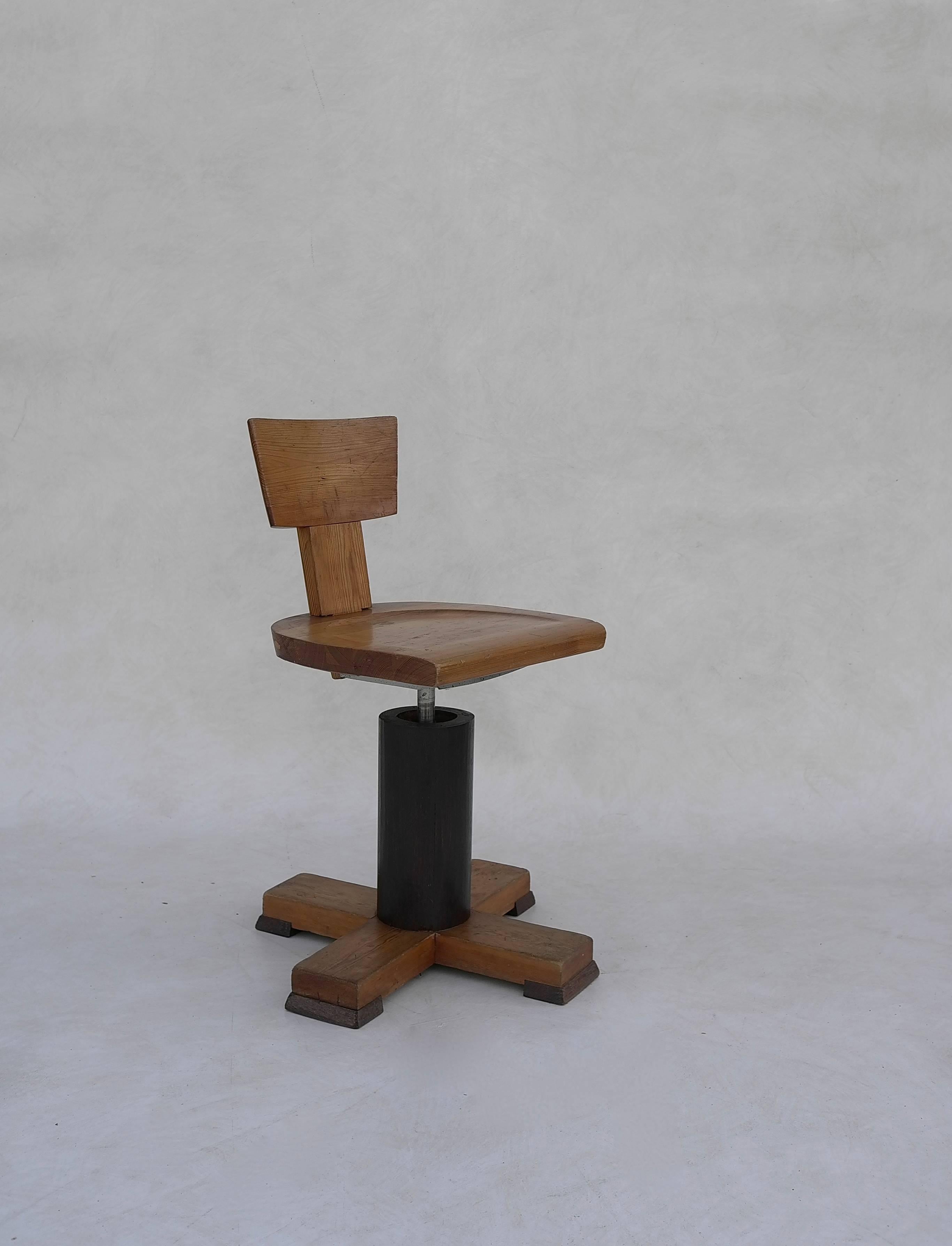 Mid-Century Modern Rare Jacob Kielland-Brandt Office Chair for I. Christiansen, Denmark, 1960