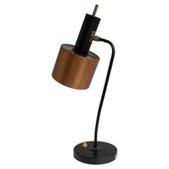 Danish Copper and Metal Table Lamp in style of Jo Hammerborg 1960's