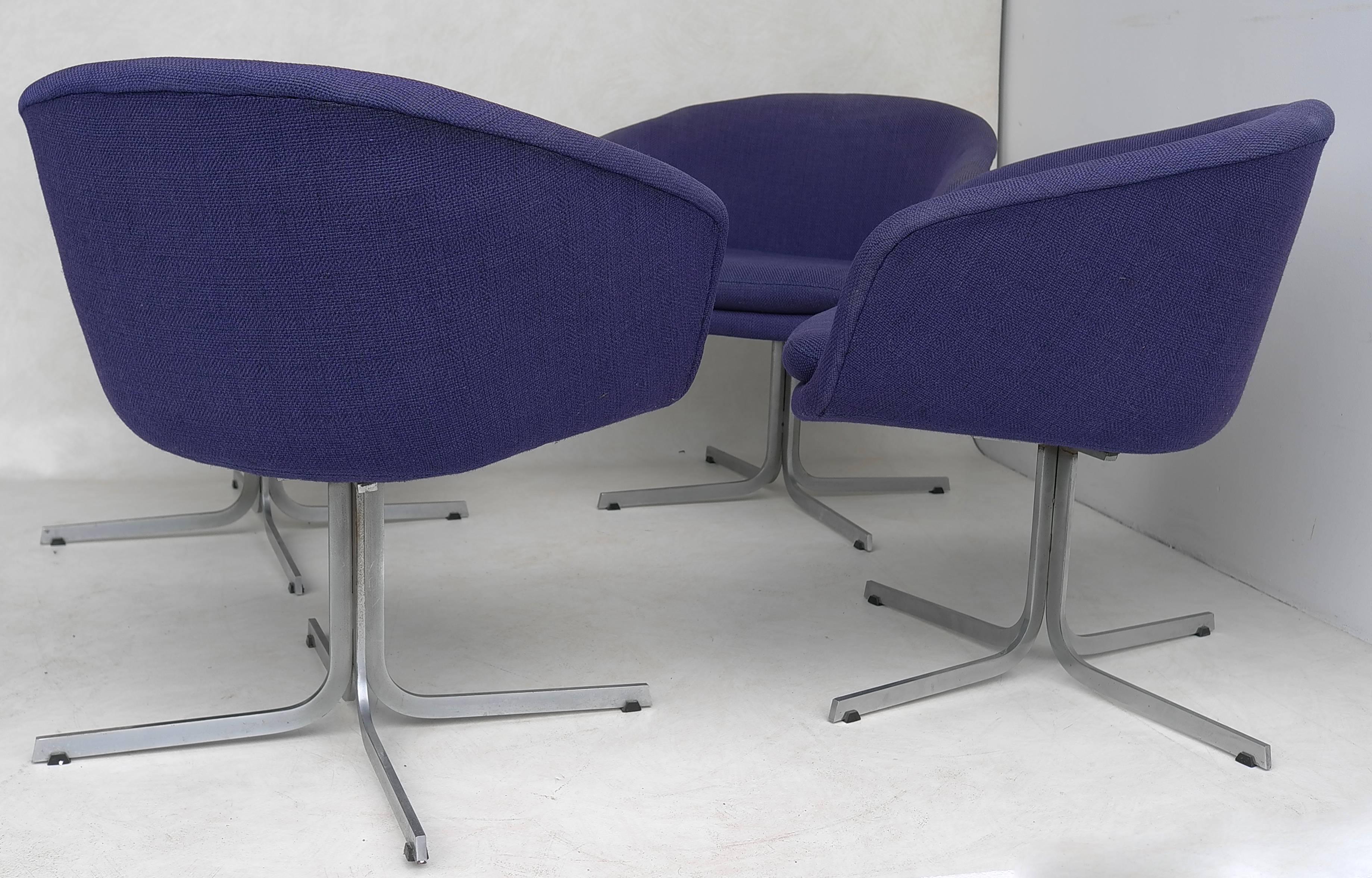 Rare Set of Four Pierre Paulin F8800 Tulip Chairs by Artifort, 1963 1