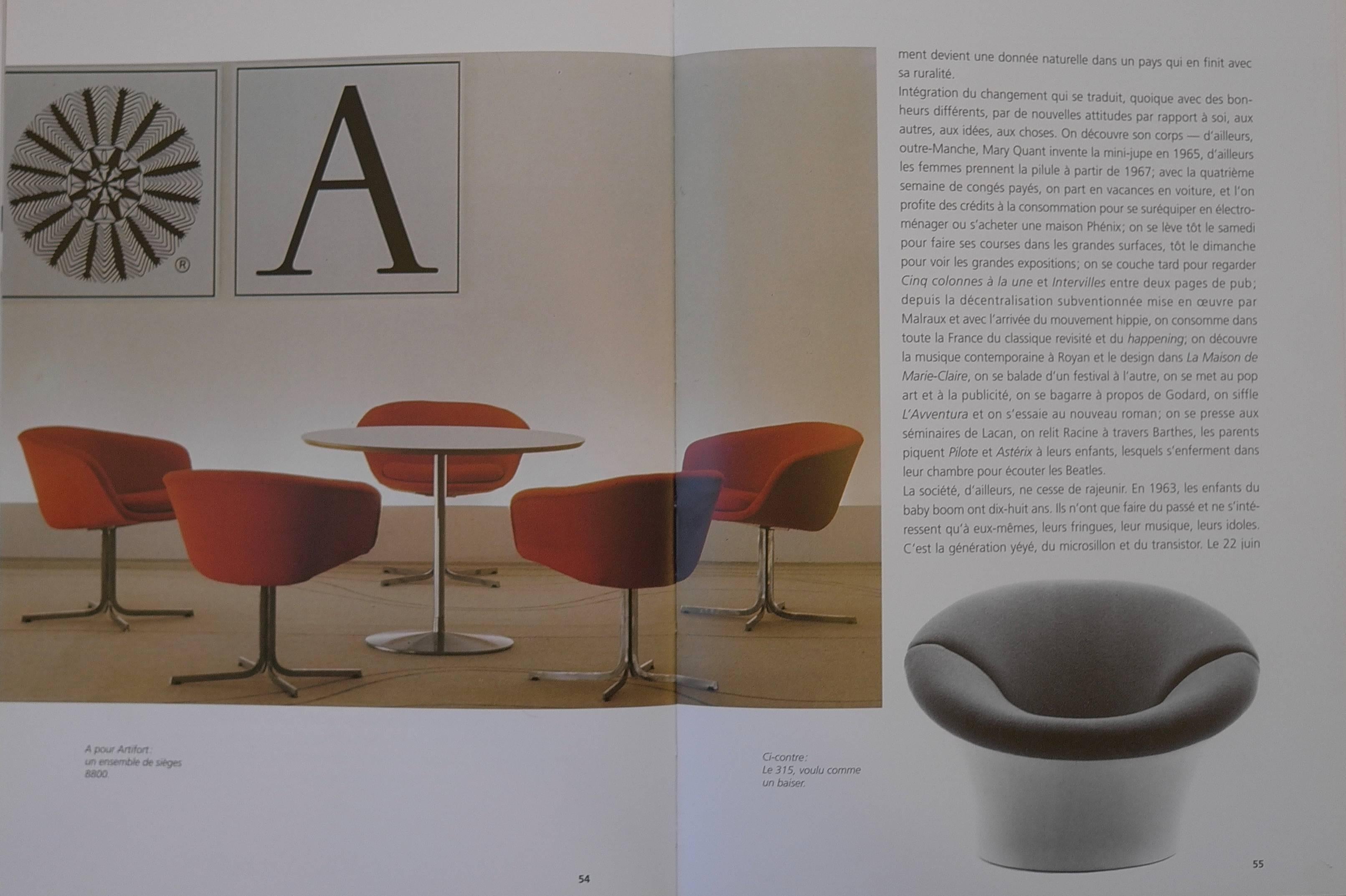 Rare Set of Four Pierre Paulin F8800 Tulip Chairs by Artifort, 1963 3