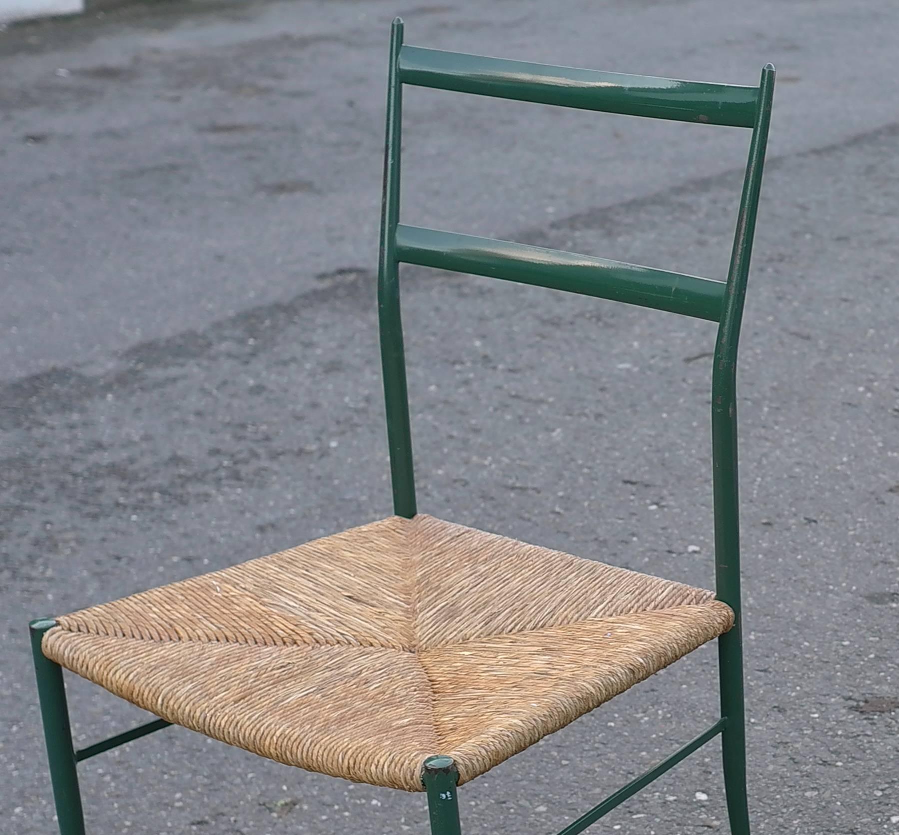 Cane Set of Leggera Chairs Attributed to Gio Ponti, Bijenkorf, 1960s