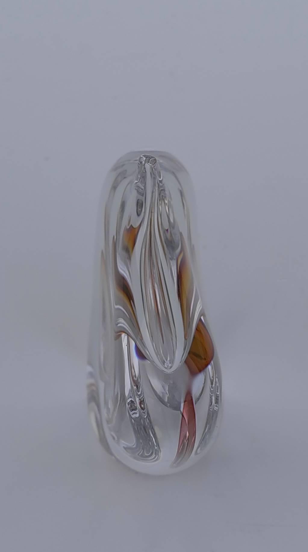 Mid-Century Modern Hanne Dreutler for Studio Arhus, Glass Art Object, Sweden For Sale