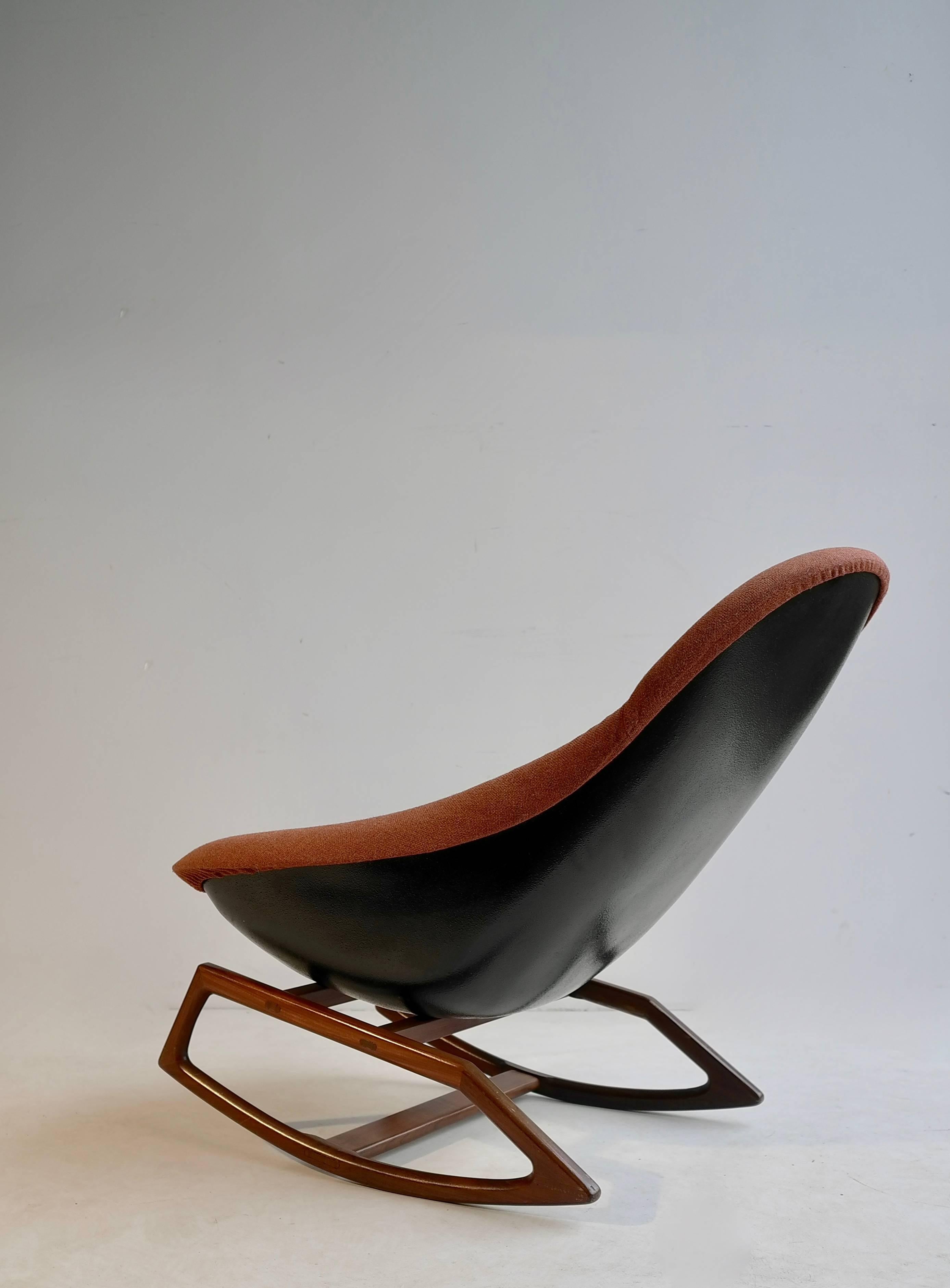 Mid-Century Modern Organic Gemini Rocking Chair by Walter S. Chenery for Lurashell