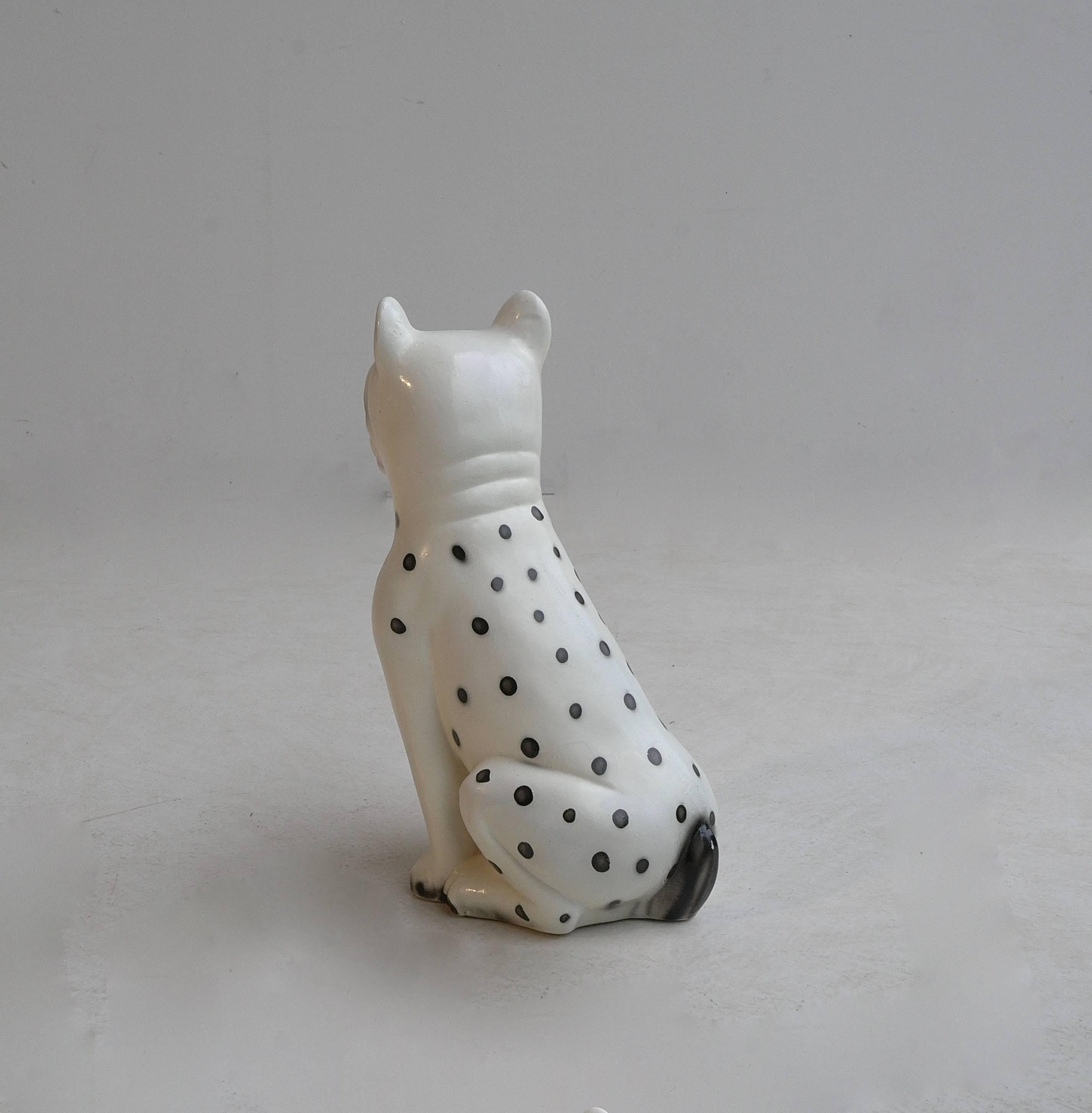 Ceramic Bulldog Sculpture, 1960s In Excellent Condition In Den Haag, NL