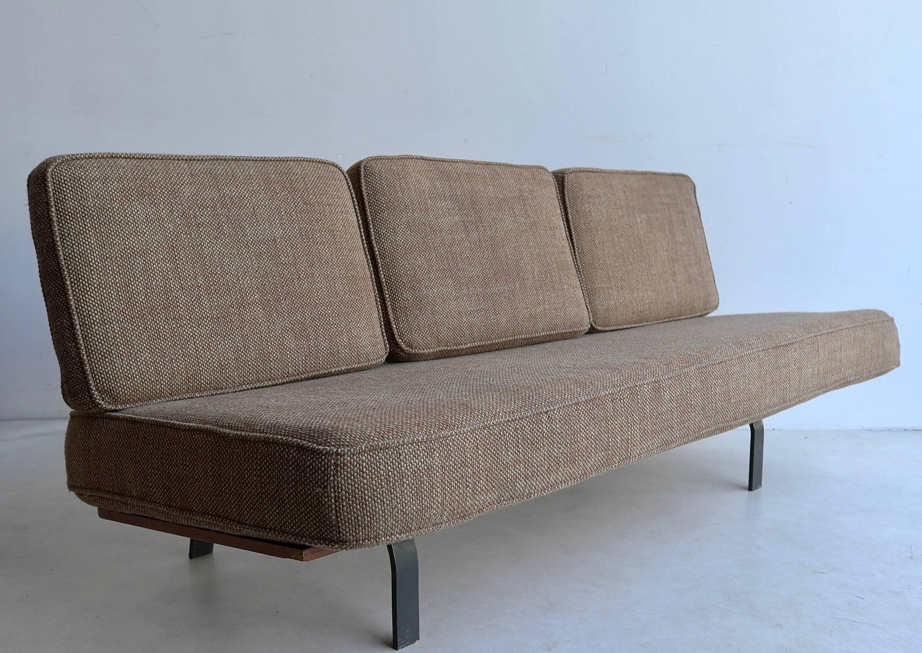 Wool Mid-Century Modern Italian Three Seat Sofa For Sale