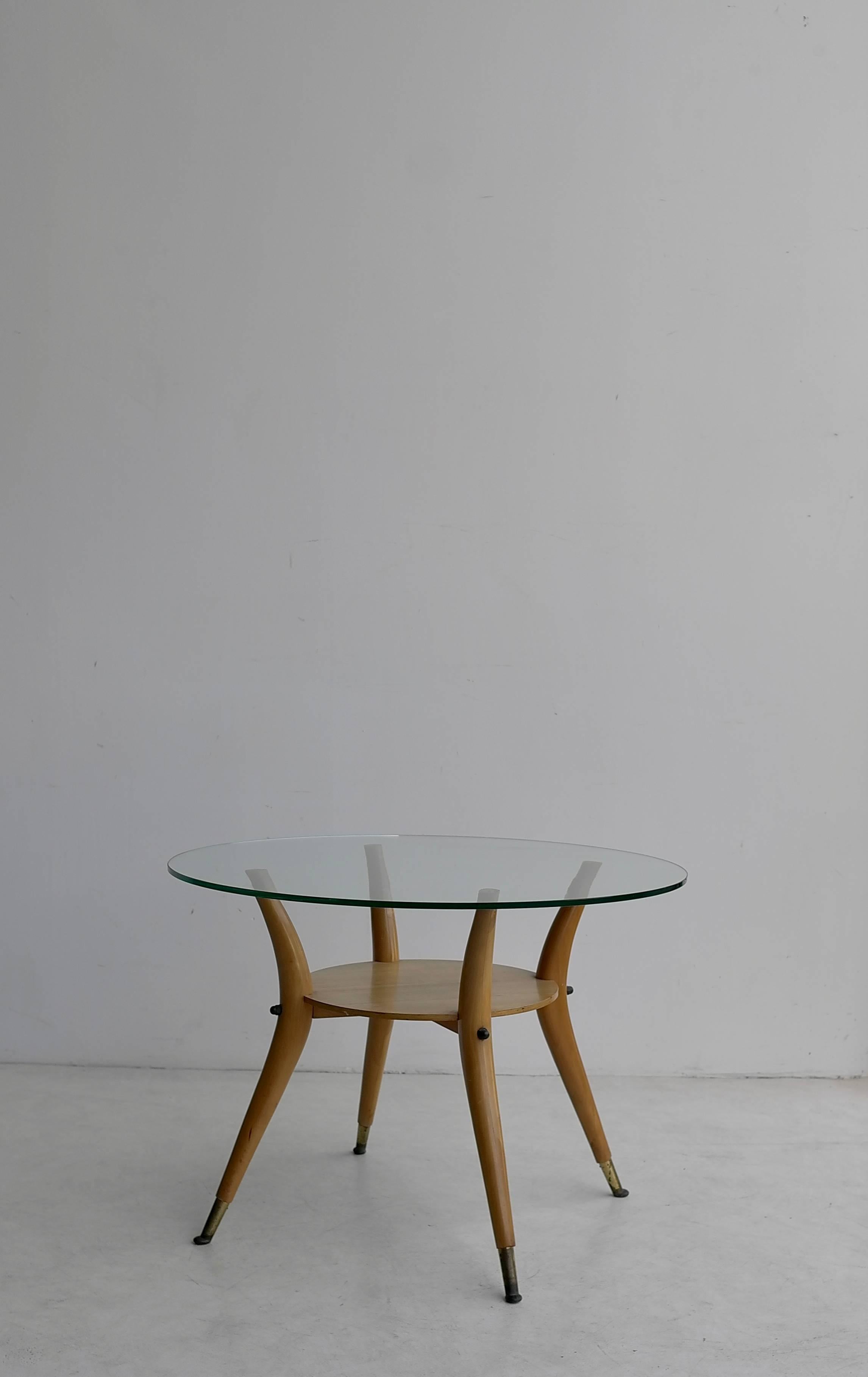 Italian 1950s side table in style of Gio Ponti.